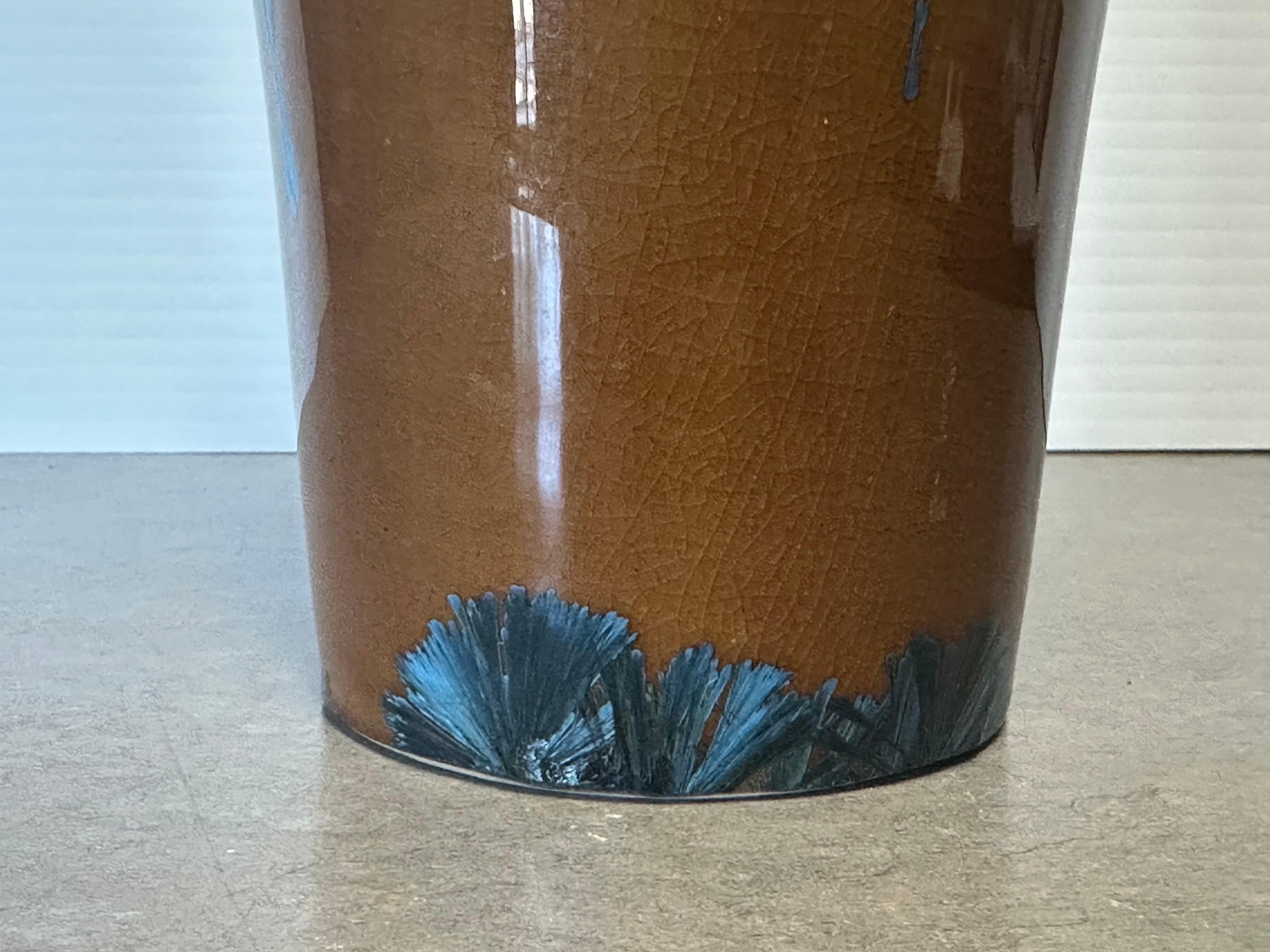 Signed Ray West Thrown Porcelain Crystalline-Glazed Studio Pottery For Sale 6