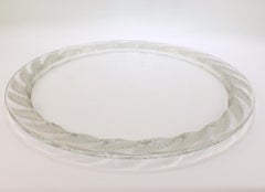 Signed Rene Lalique Art Deco Hesperides Art Glass Tray or Platter