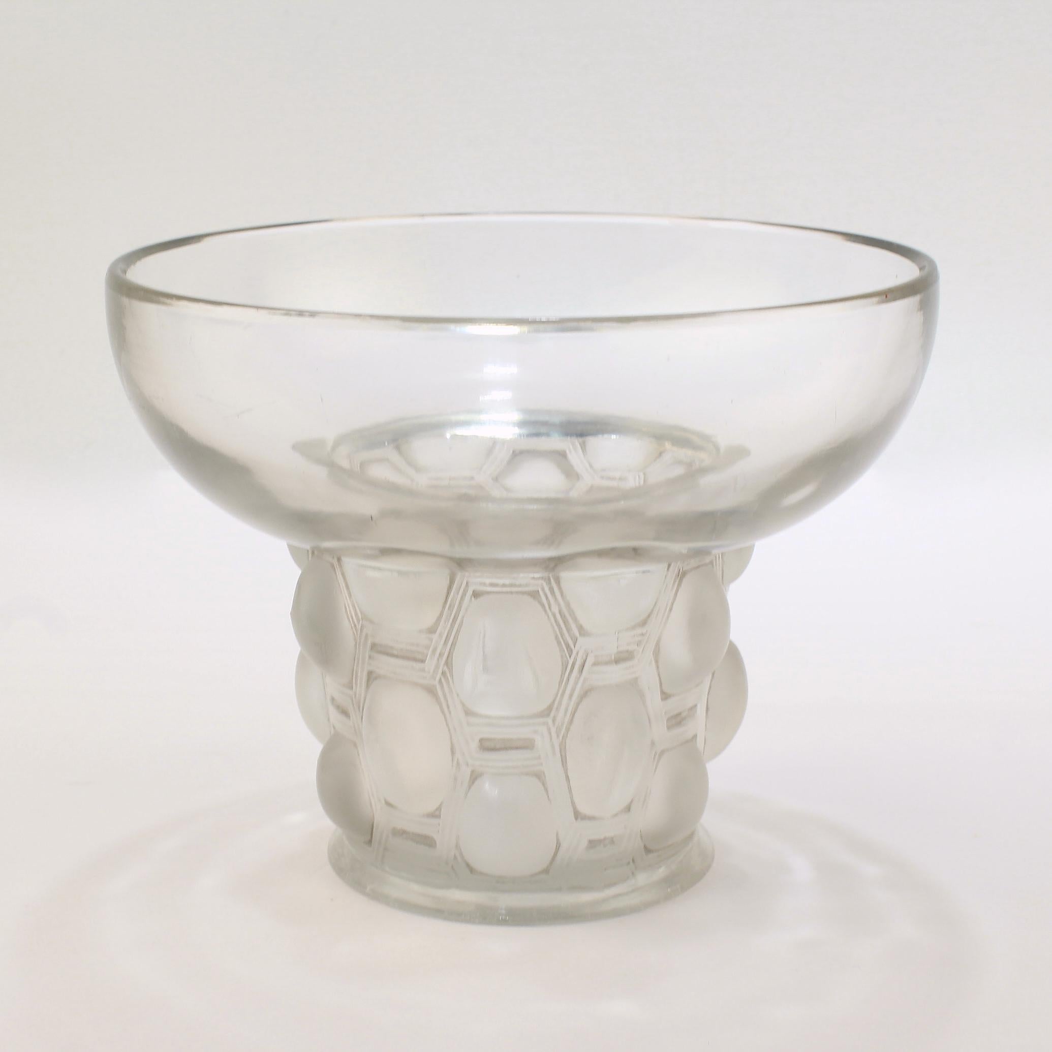 Signed Rene Lalique Art Deco Period Beautreillis Art Glass Vase 1