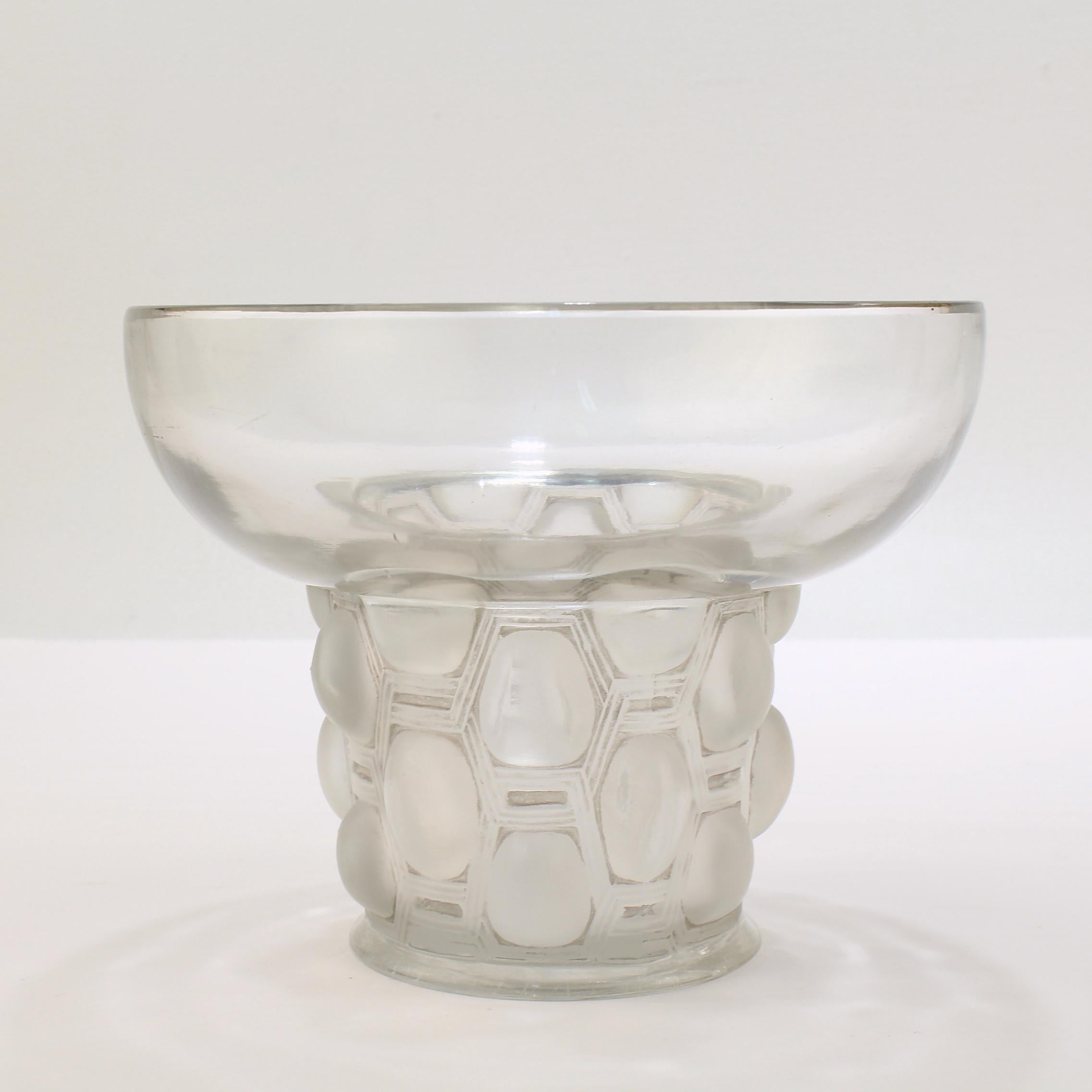 Signed Rene Lalique Art Deco Period Beautreillis Art Glass Vase 3