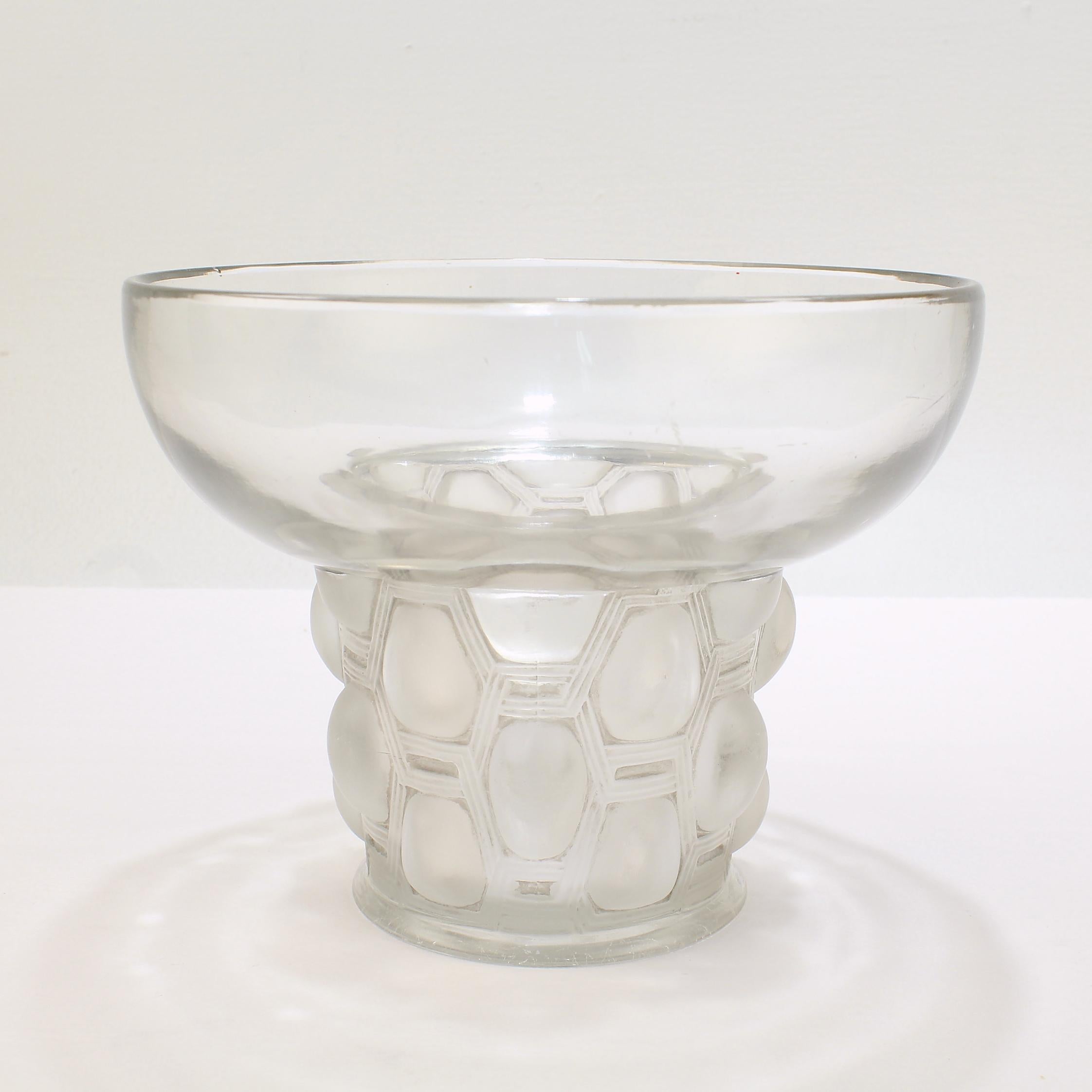 Signed Rene Lalique Art Deco Period Beautreillis Art Glass Vase 4