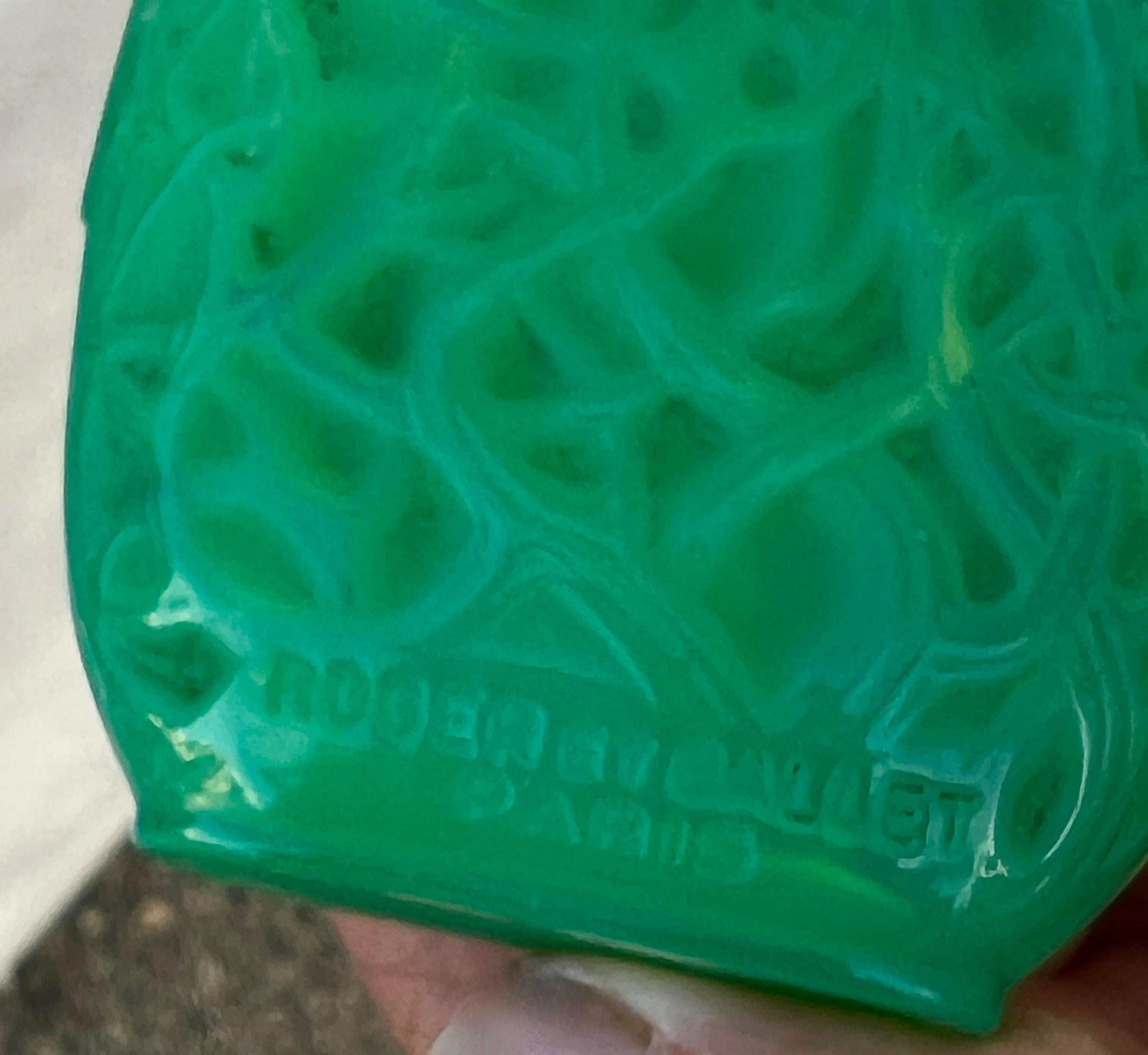 Signiert Rene Lalique Le Jade Flasche für Roger & Gallet 1926 im Angebot 4