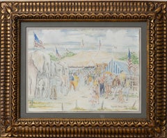 Signed Reynolds Beal Crayon & Pencil on Paper, Circa 1936