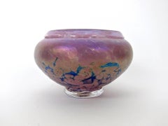 Signed Vintage Iridescent Art Glass Bowl by Robert Held