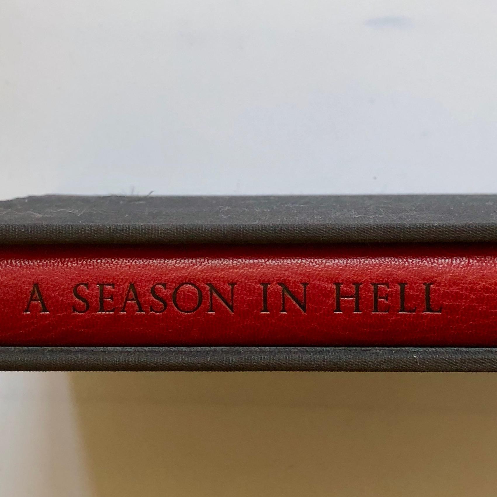 North American Signed Robert Mapplethorpe a Season in Hell by Arthur Rimbaud First Edition 1986