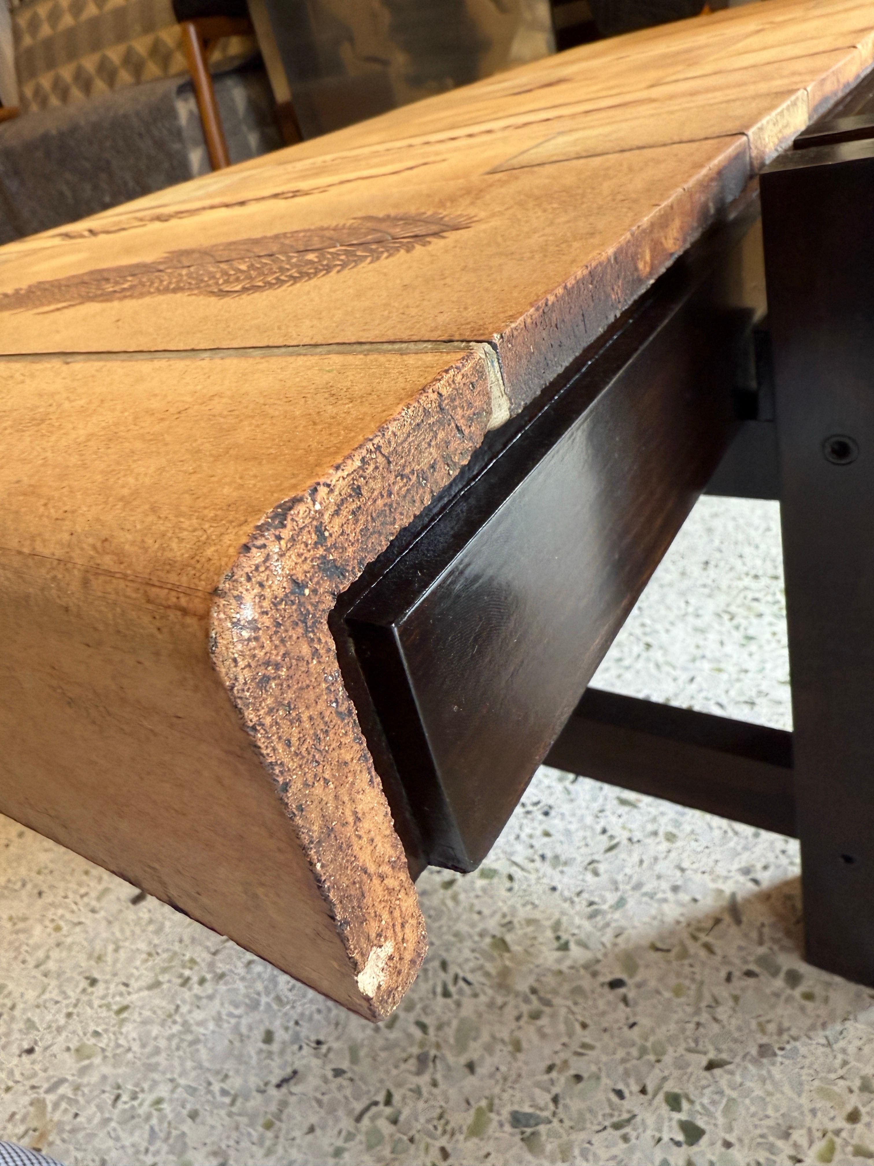 Table basse imprimée à fleurs en céramique Roger Capron en vente 5