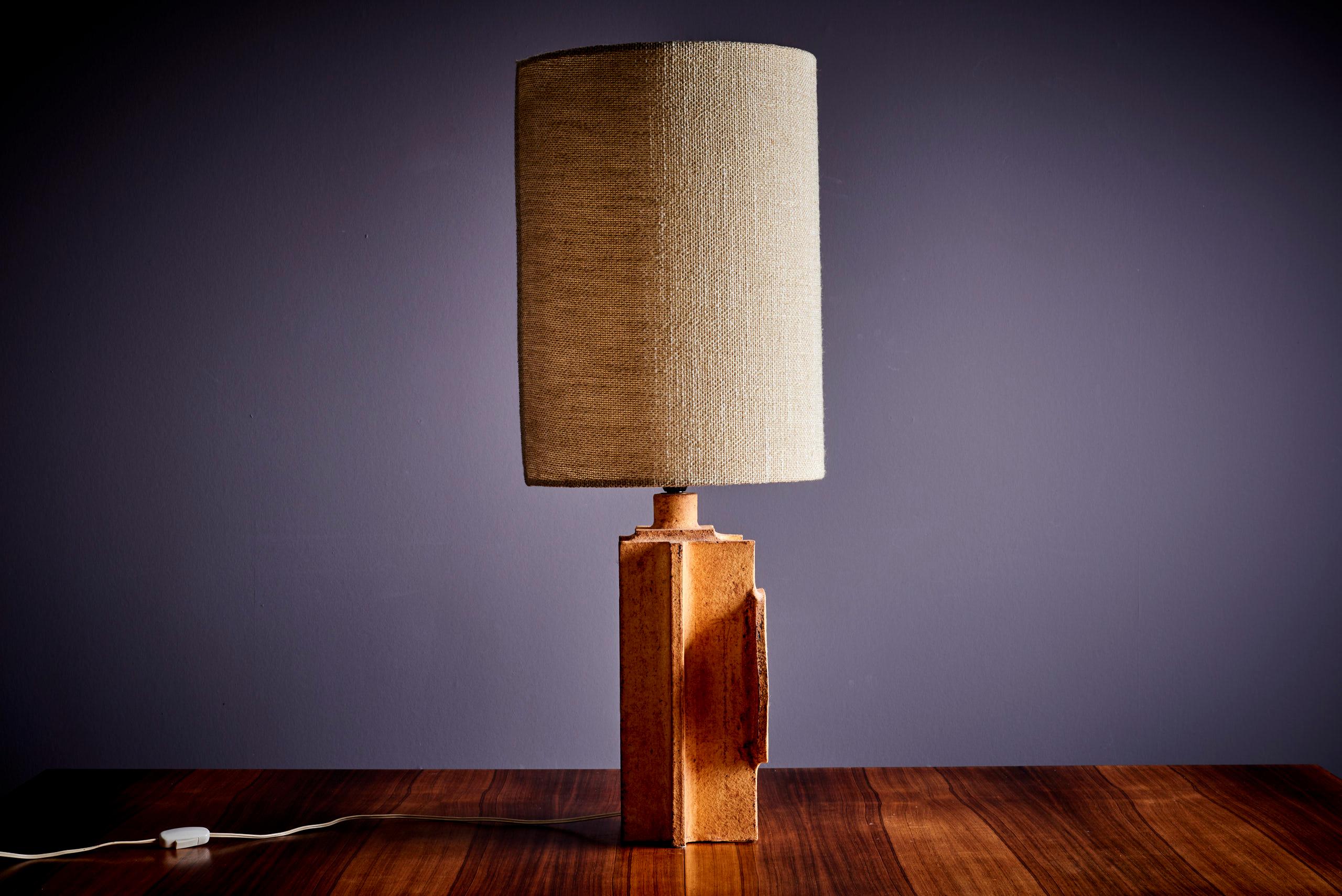 Paire de lampes de table emblématiques en céramique signées Roger Capron & Jean Derval - 1970 en vente 7