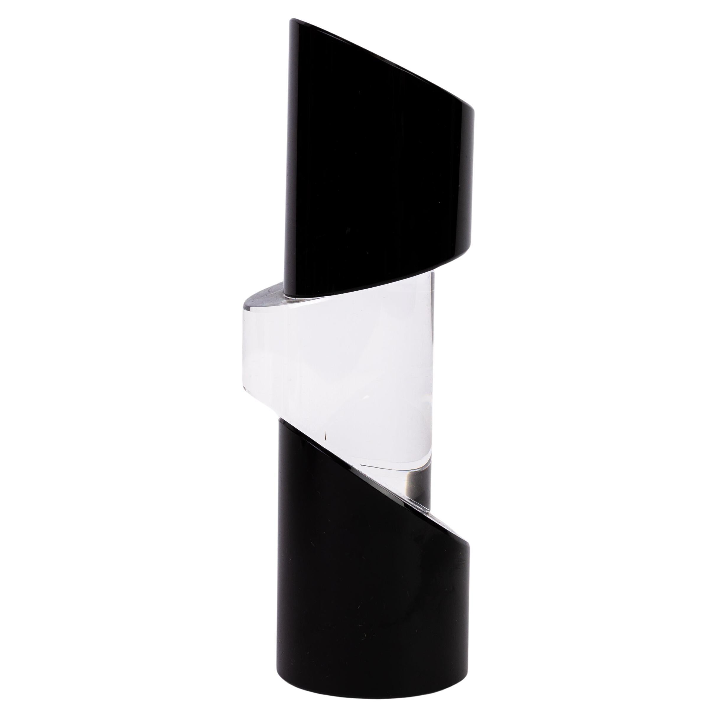 Vaso in vetro da studio firmato Rosenthal, designer geometrico tedesco in vendita