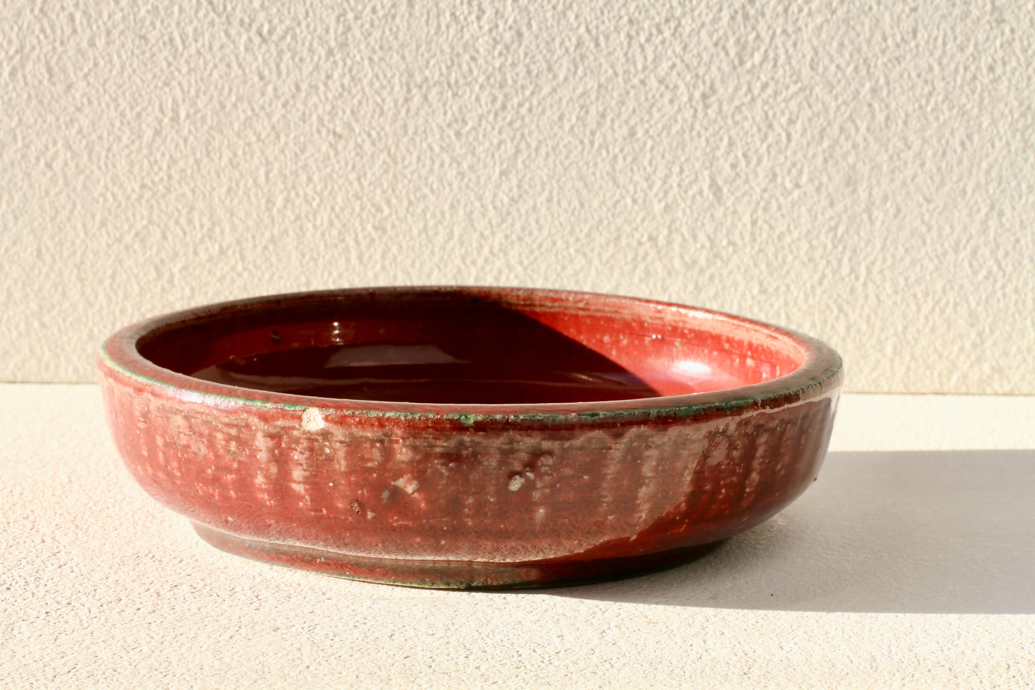 Signed Royal Copenhagen Hand Thrown Red Glaze Pottery Bowl, Dish or Ashtray 1936 4