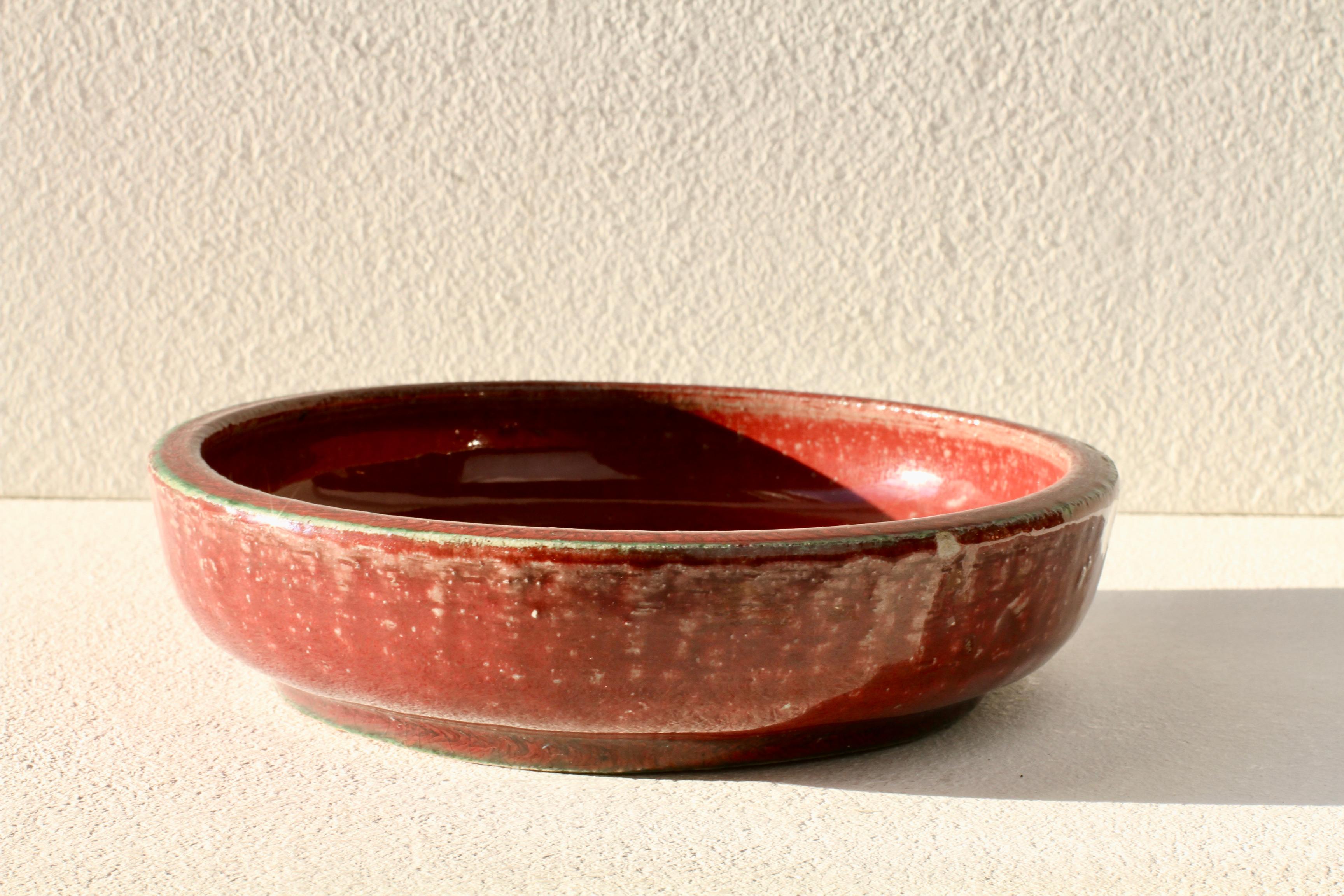 Signed Royal Copenhagen Hand Thrown Red Glaze Pottery Bowl, Dish or Ashtray 1936 5