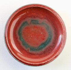 Signed Royal Copenhagen Hand Thrown Red Glaze Pottery Bowl, Dish or Ashtray 1936