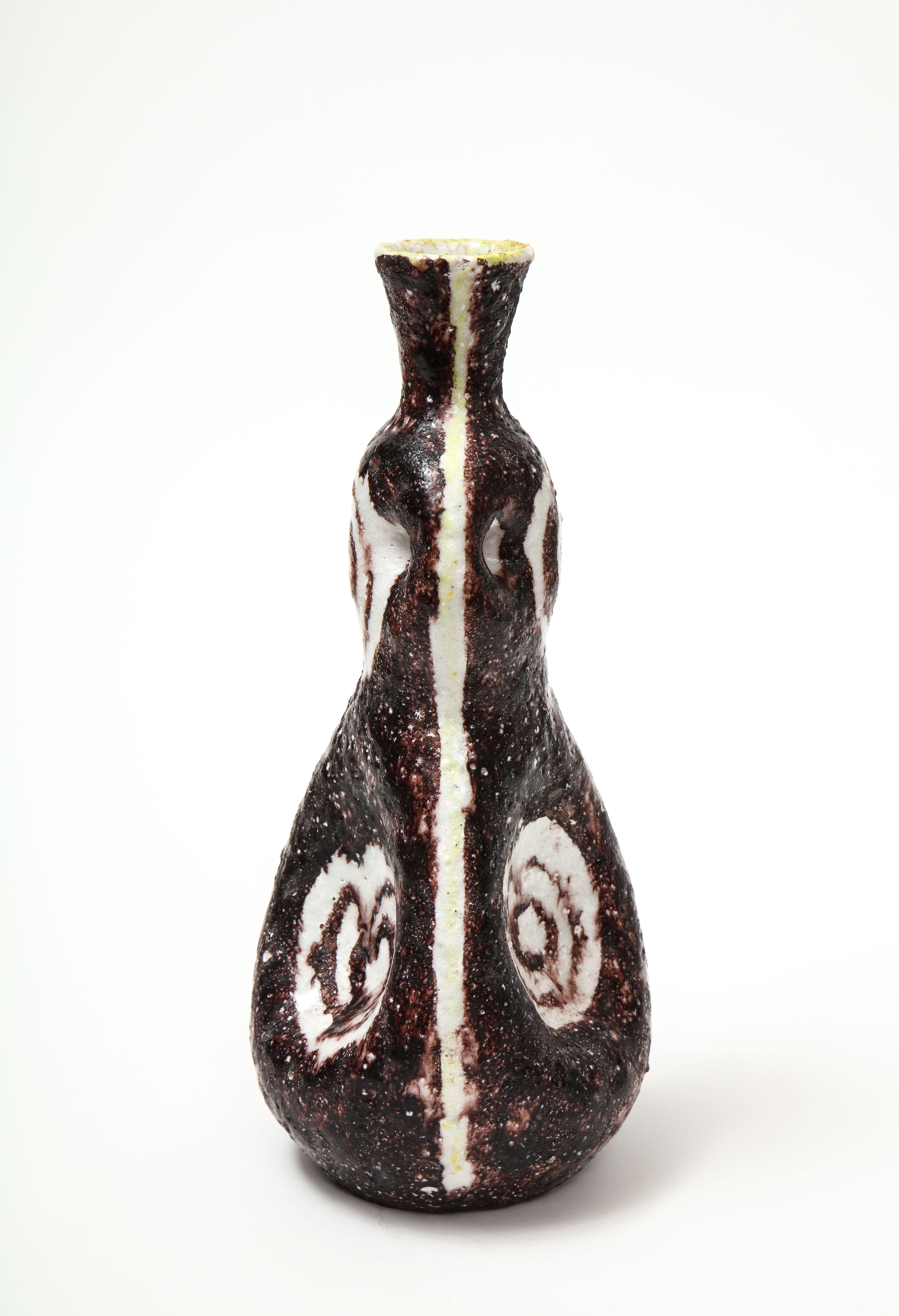 Signed Salvatore Procida Ceramic Vase, Italy, circa 1950 2
