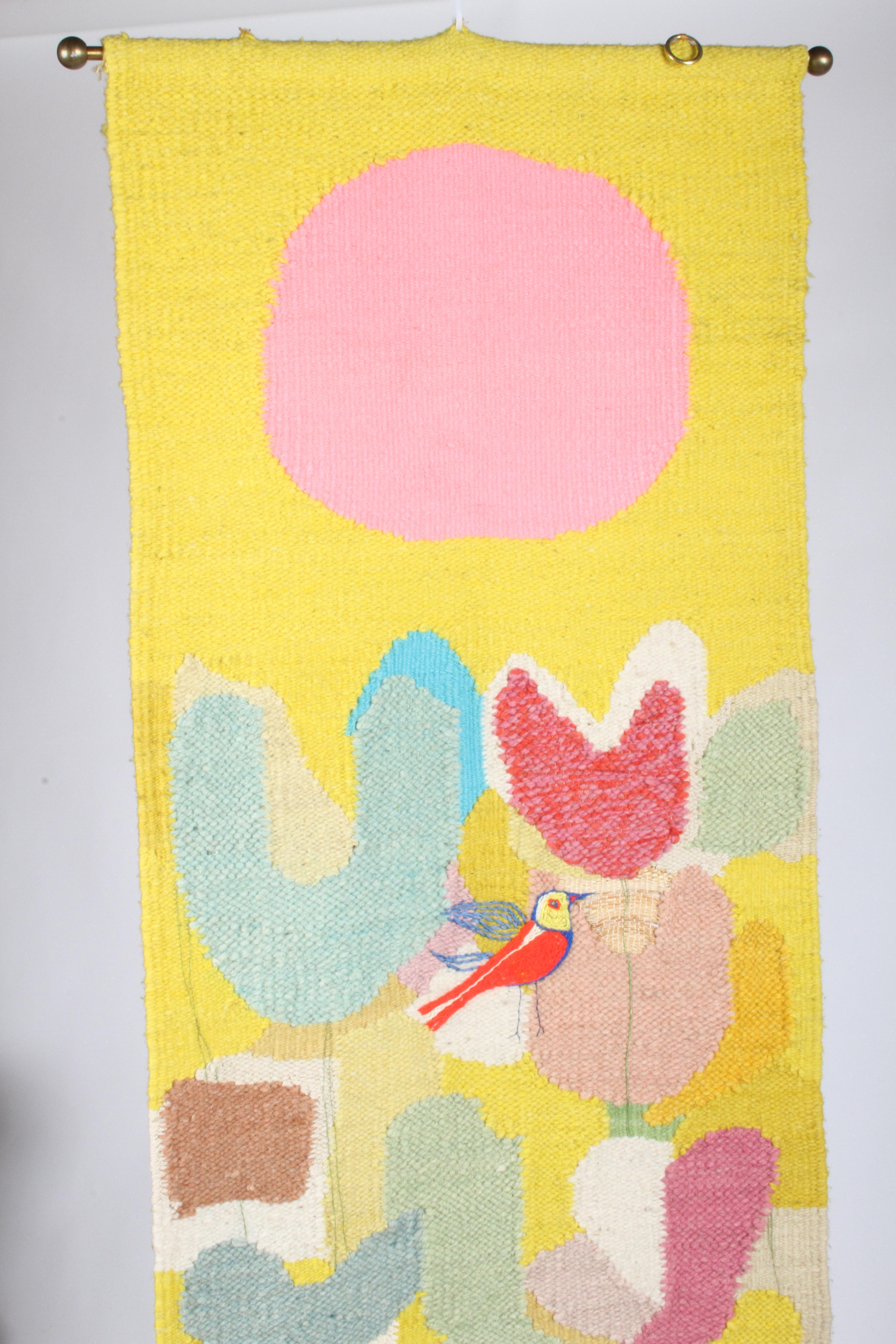 Signed Saul Borisov Mid-Century Wool Wall Tapestry 1