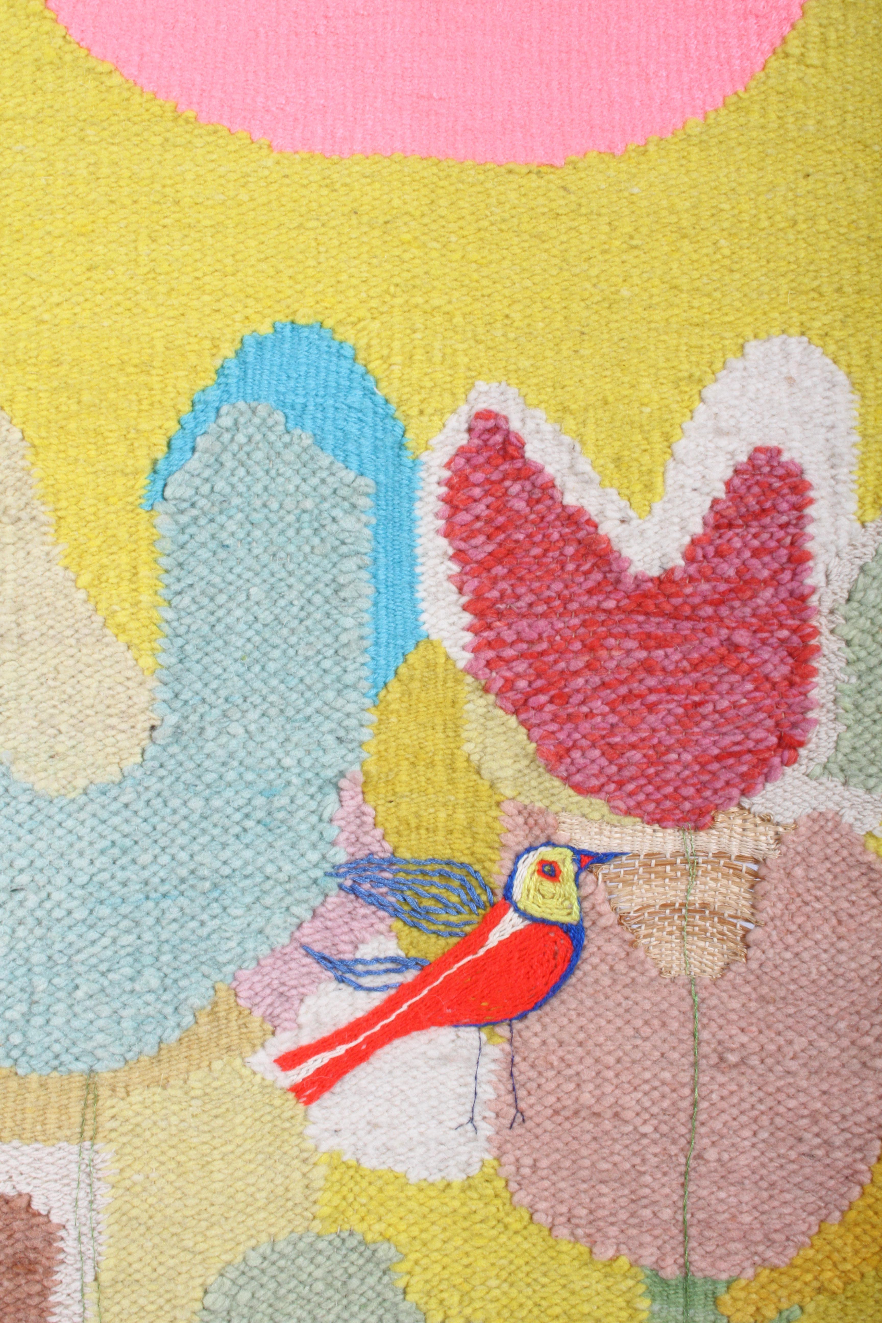 Signed Saul Borisov Mid-Century Wool Wall Tapestry 2