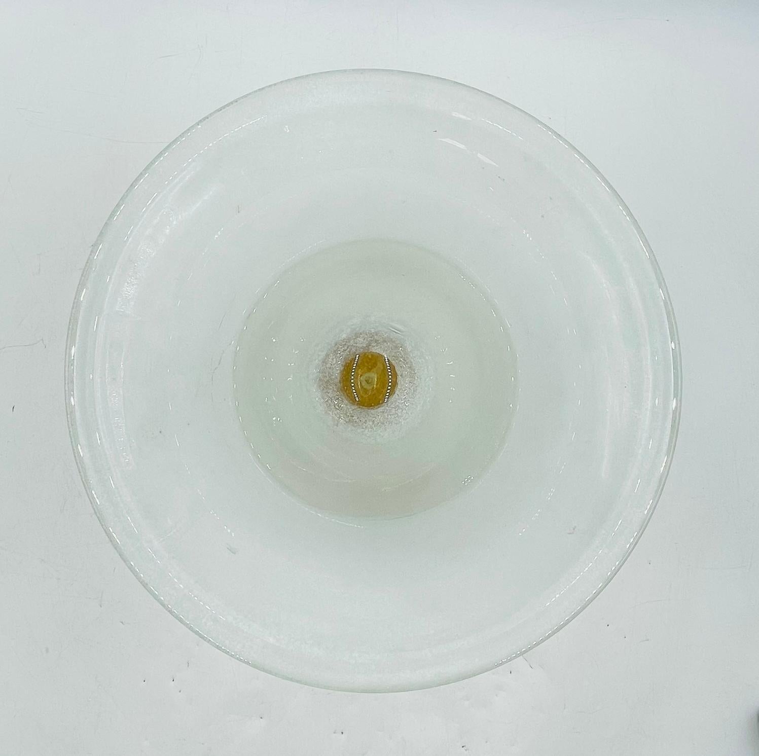 Signed Scavo Glass Vase by Archimede Seguso, Murano, Italy, 20th Century For Sale 4