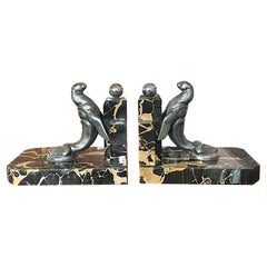 Signed sea lions bookends