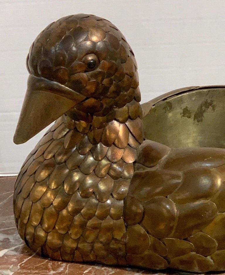 Mexican Sergio Bustamante Copper and Brass Bird Centerpiece