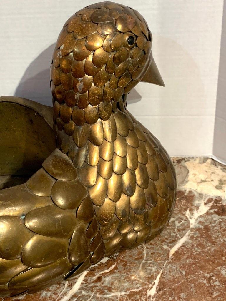 Sergio Bustamante Copper and Brass Bird Centerpiece 1