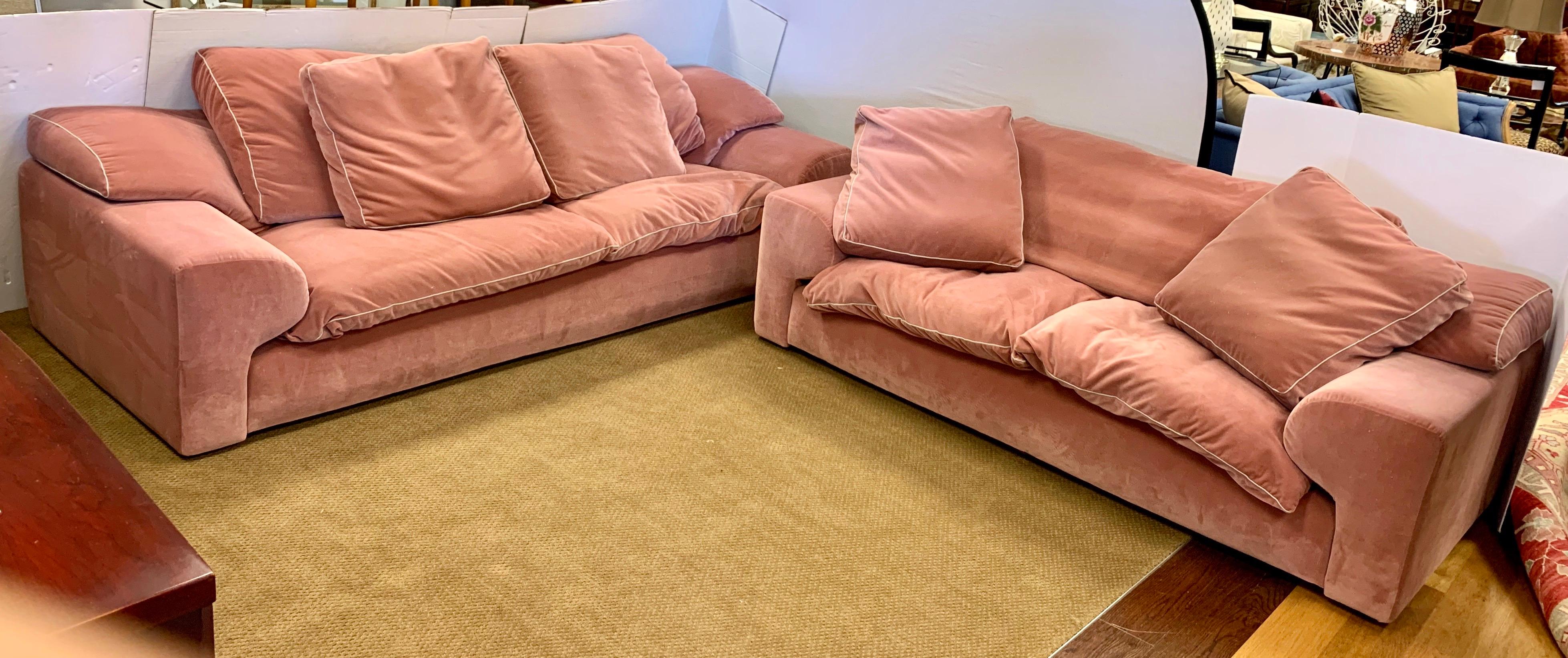 pale pink sofa