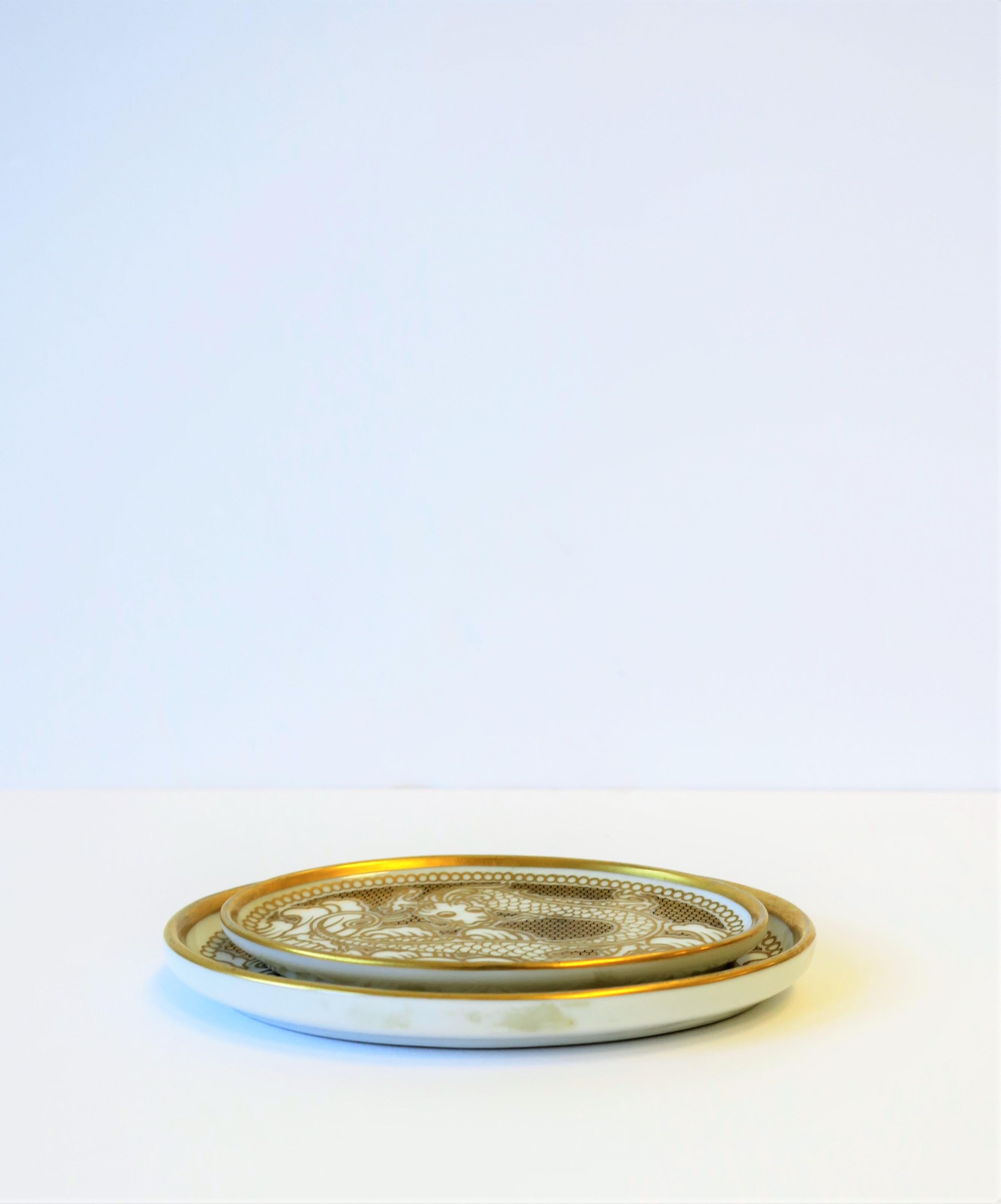 Designer-Schmuckkästchen aus Gold mit Drachenschmuck von Rosenthal  im Angebot 7