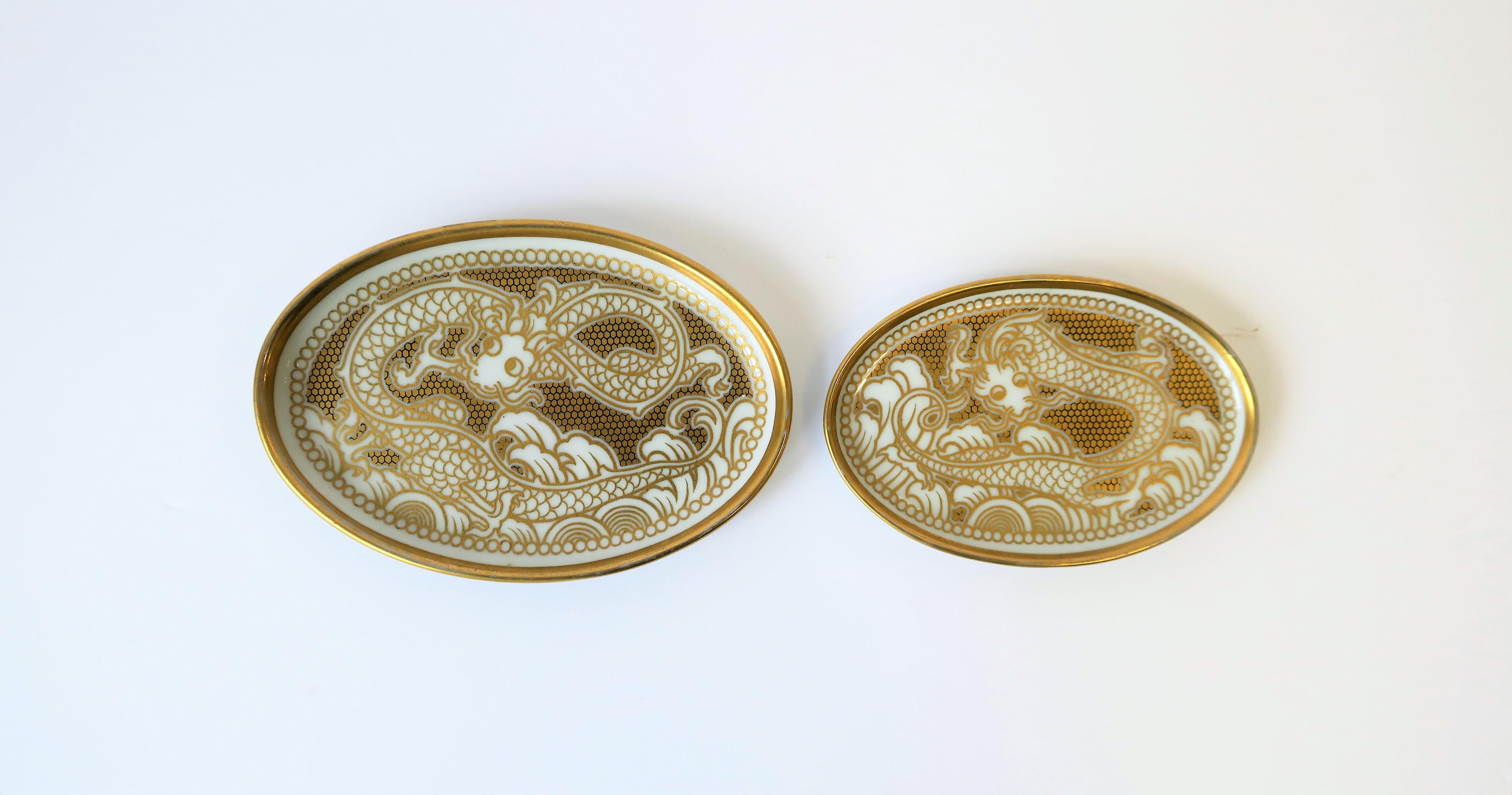 Designer-Schmuckkästchen aus Gold mit Drachenschmuck von Rosenthal  im Zustand „Gut“ im Angebot in New York, NY
