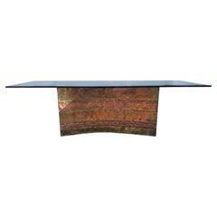 Signed Silas Seandel Dining Table   