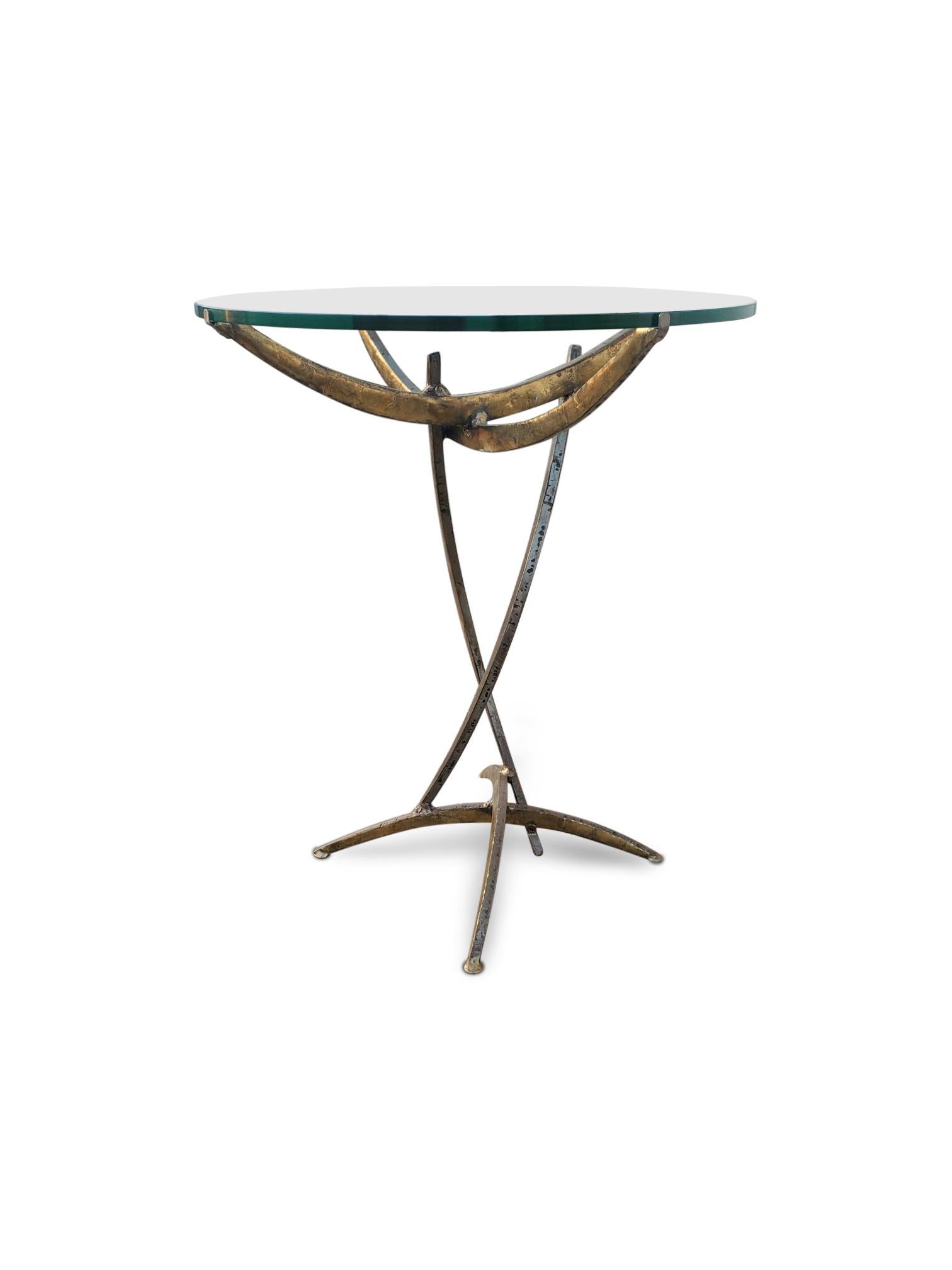 Signed Silas Seandel ' Ortago ' Bronze Side Table  For Sale 3
