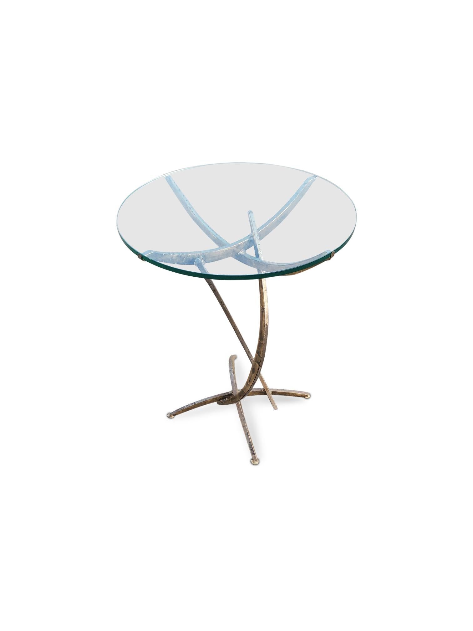 Signed Silas Seandel ' Ortago ' Bronze Side Table  For Sale 4