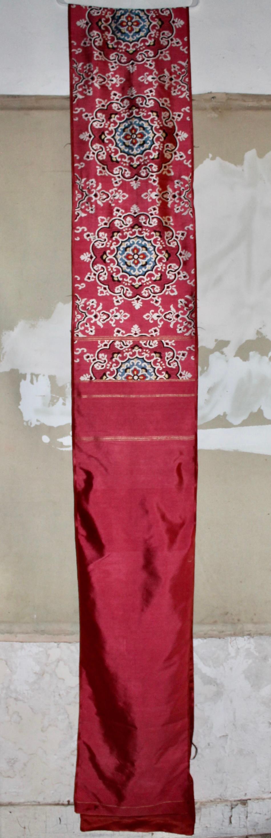 Meiji Obi in broccato di seta firmato in vendita