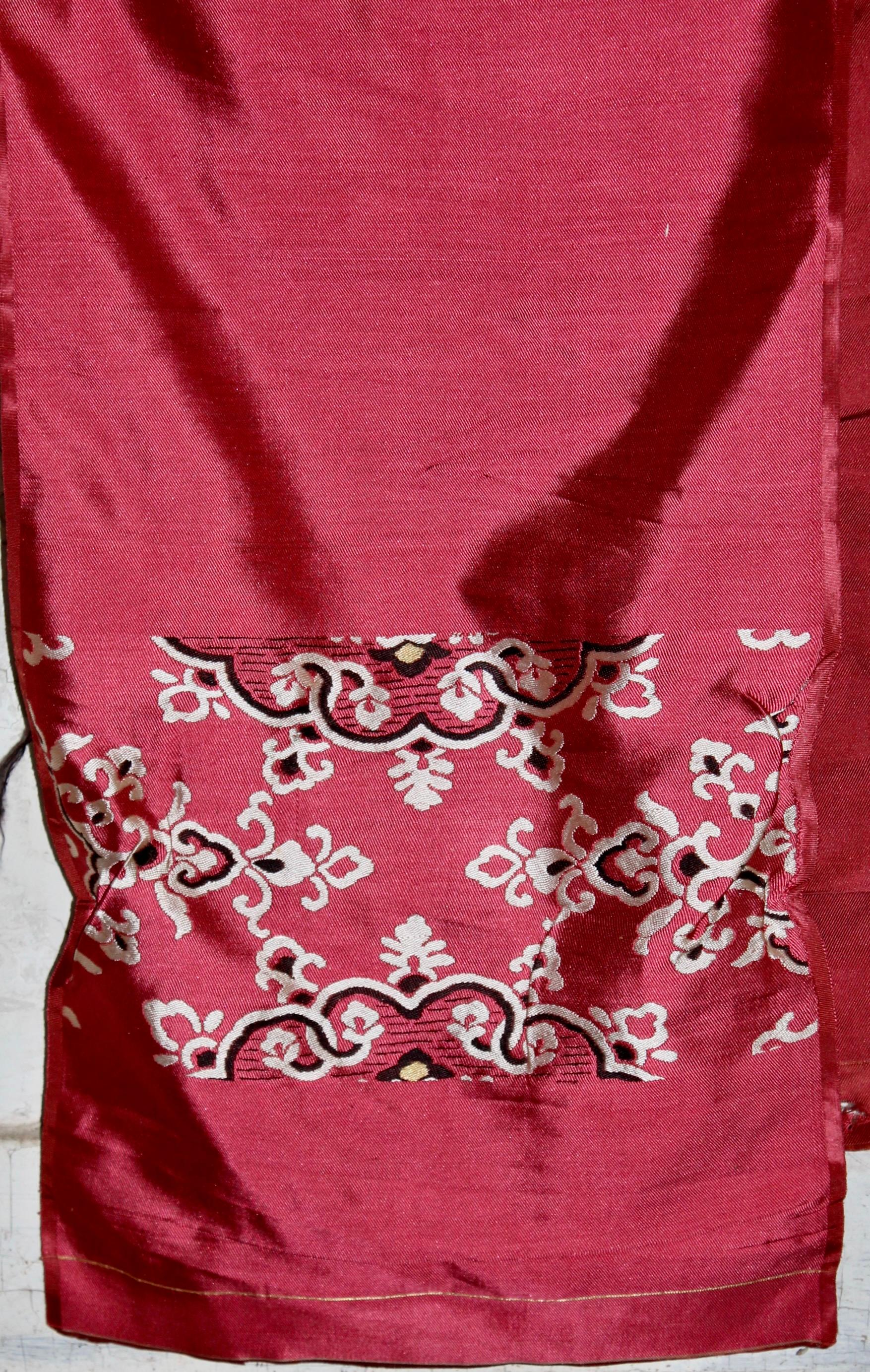 Obi in broccato di seta firmato in vendita 1