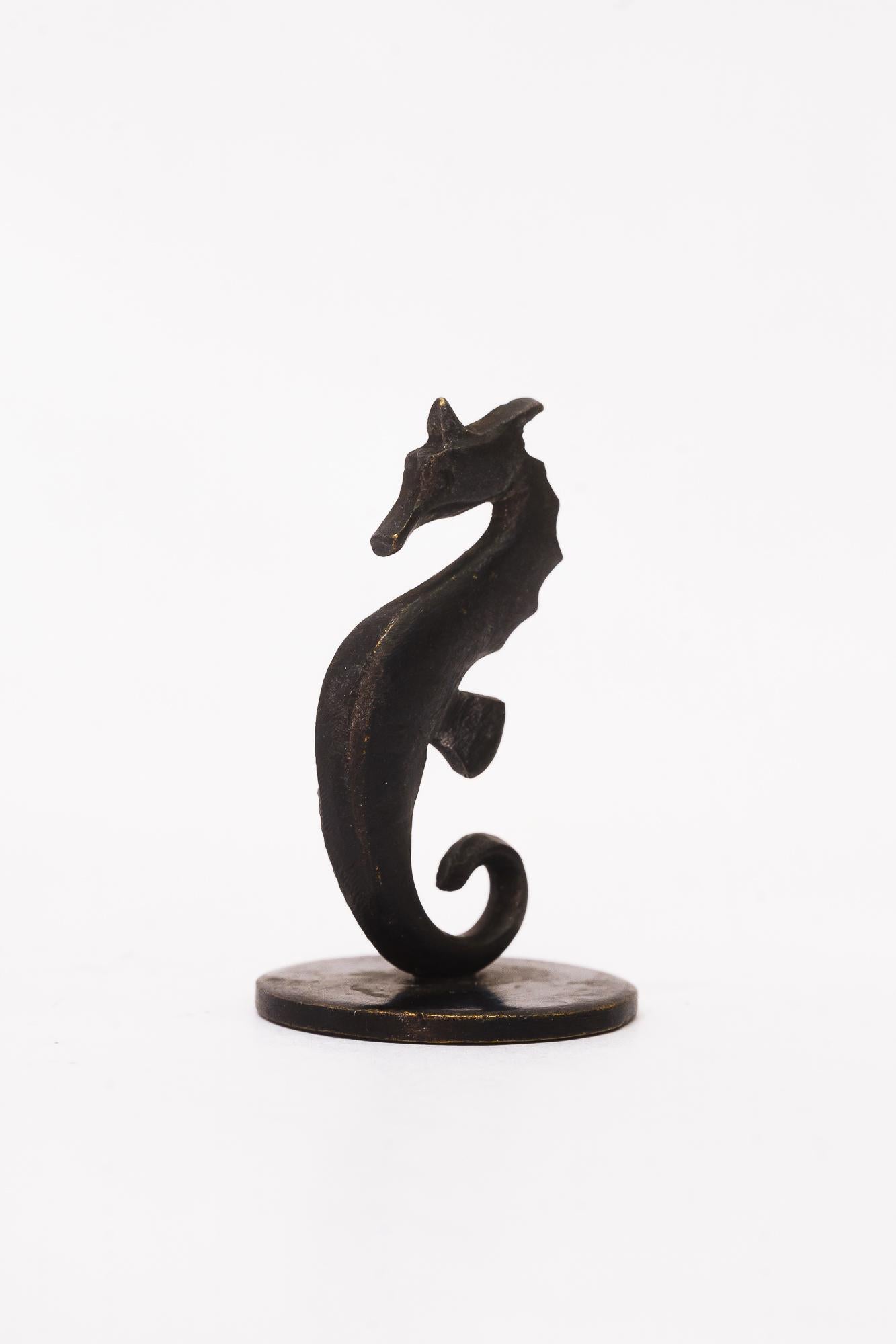 Austrian Signed small Seahorse Figurine by Richard Rohac, circa 1950s