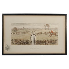 Signed Snaffles Fox Hunting Print, Finest View in Europe