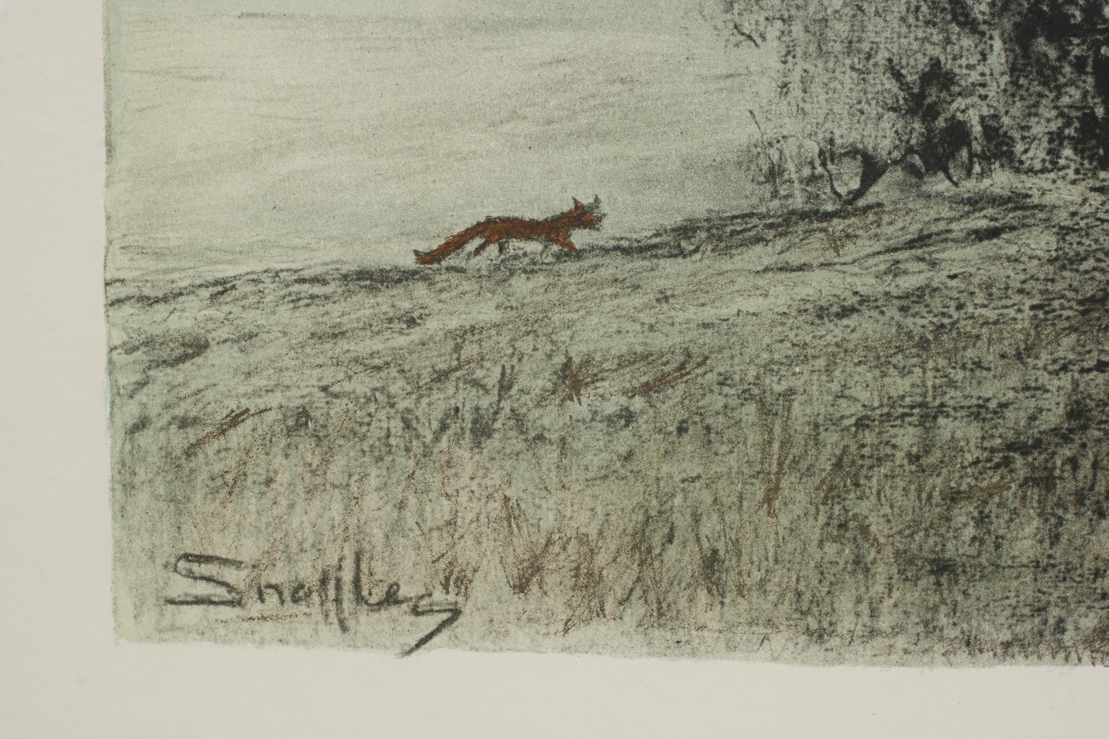 Signed Snaffles Fox Hunting/ WWII Military Print, Pass Friend 3