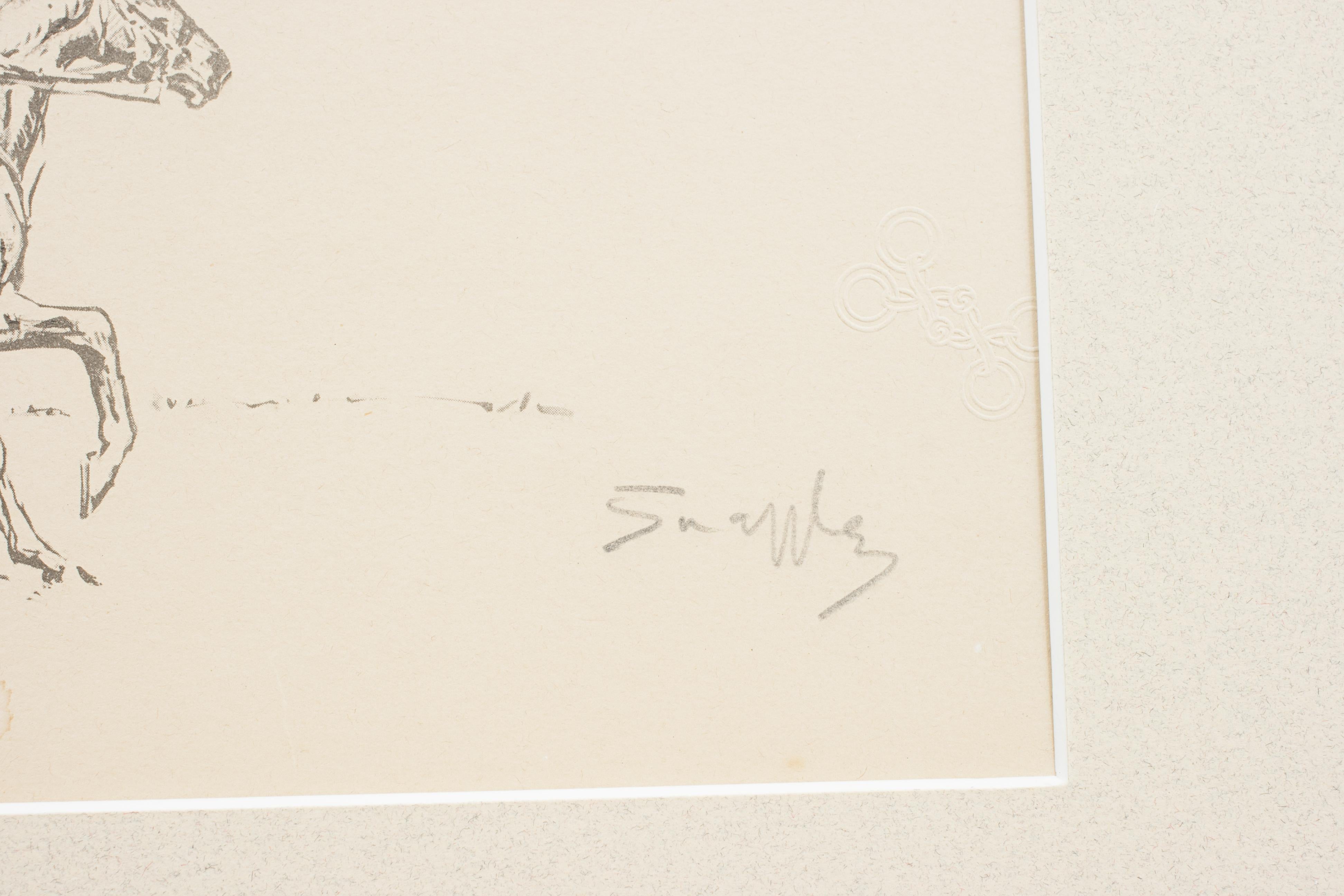 Lámina de caza firmada por Snaffles, El cazador. en venta 1