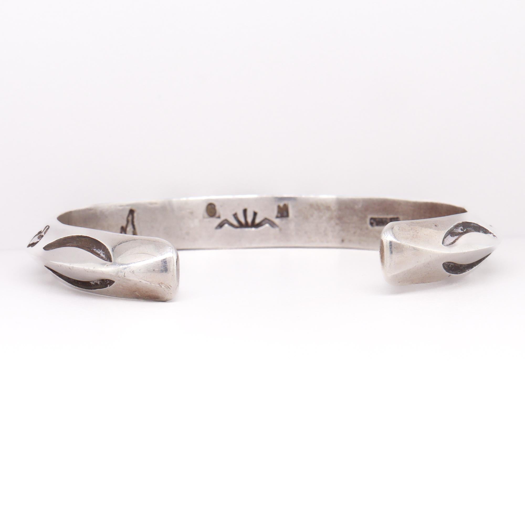 Bracciale in argento firmato Southwestern Sterling Silver in vendita 6