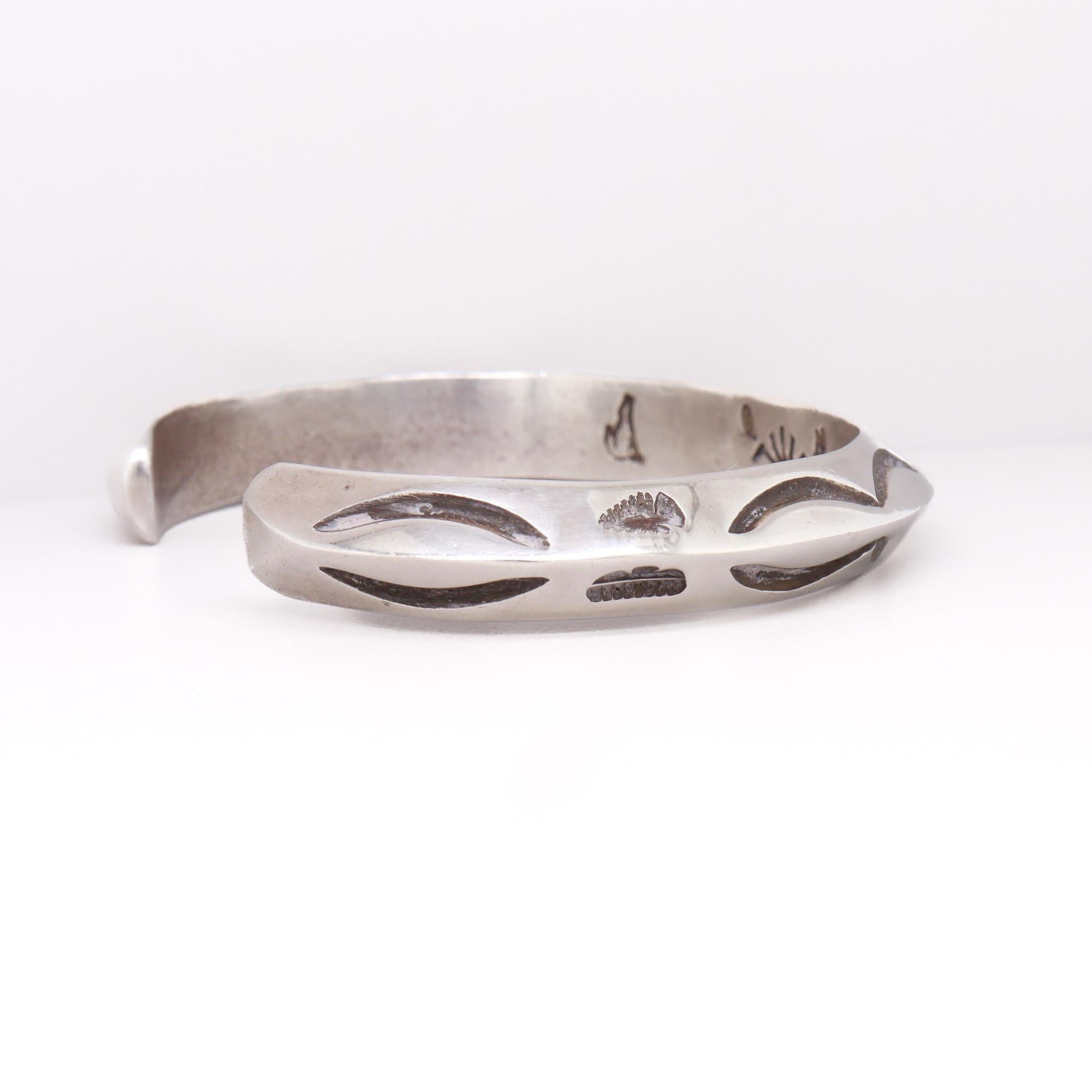 Bracciale in argento firmato Southwestern Sterling Silver in vendita 7