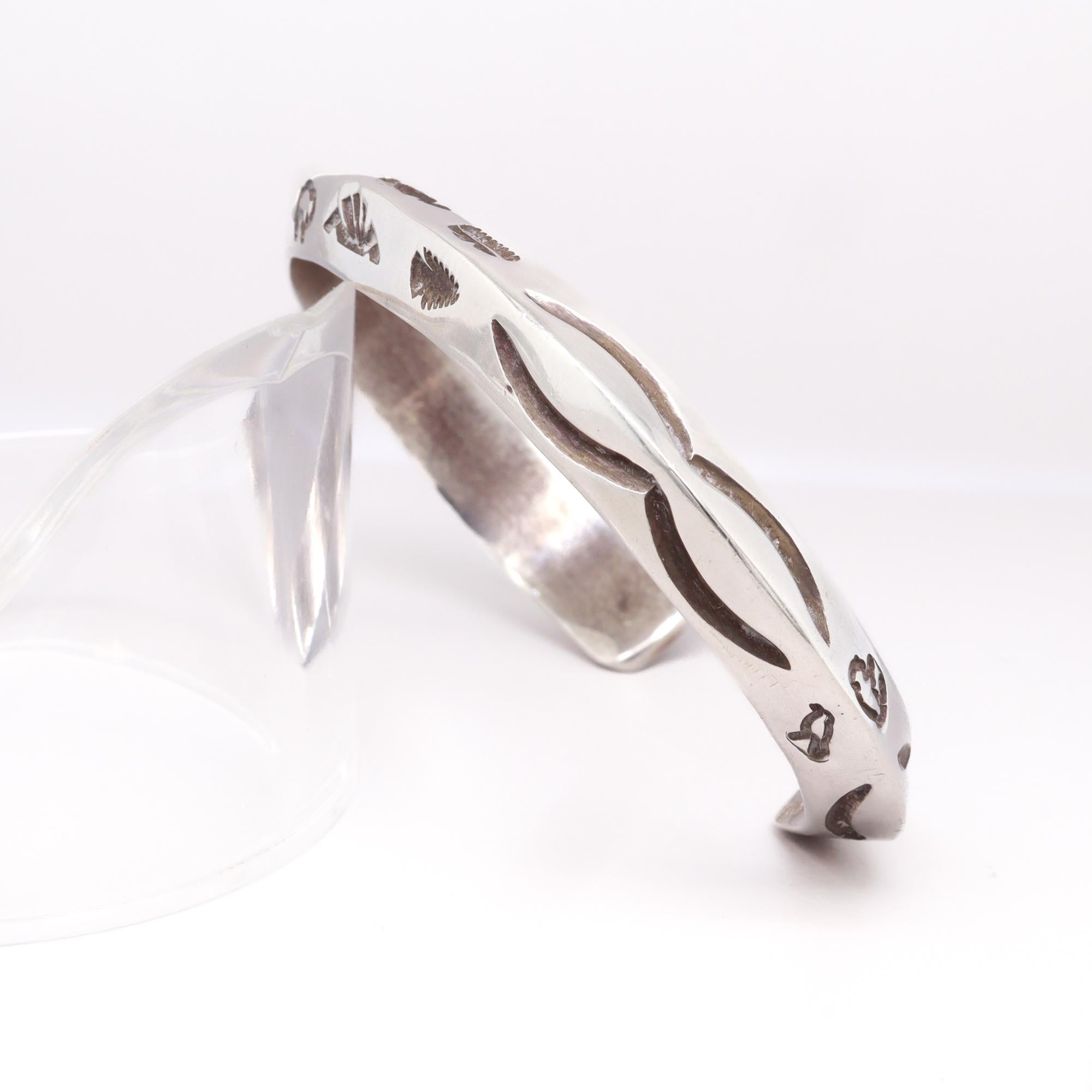 Bracciale in argento firmato Southwestern Sterling Silver in vendita 1