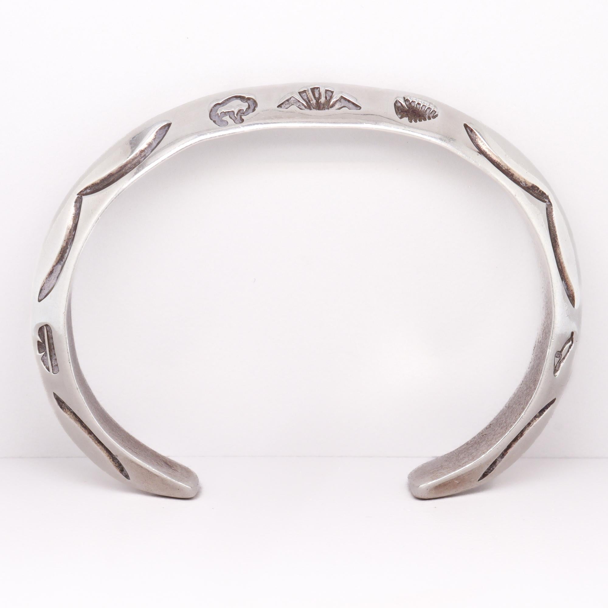 Bracciale in argento firmato Southwestern Sterling Silver in vendita 2
