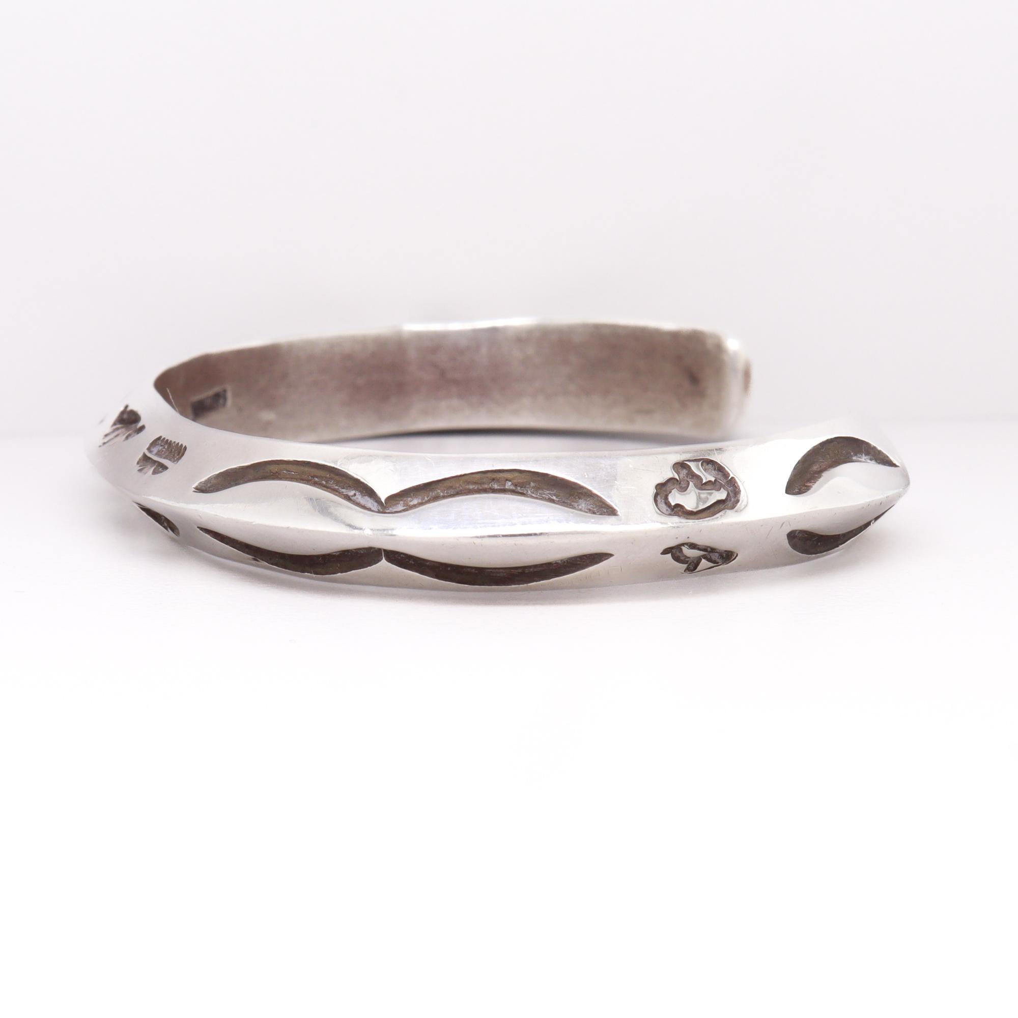 Bracciale in argento firmato Southwestern Sterling Silver in vendita 3