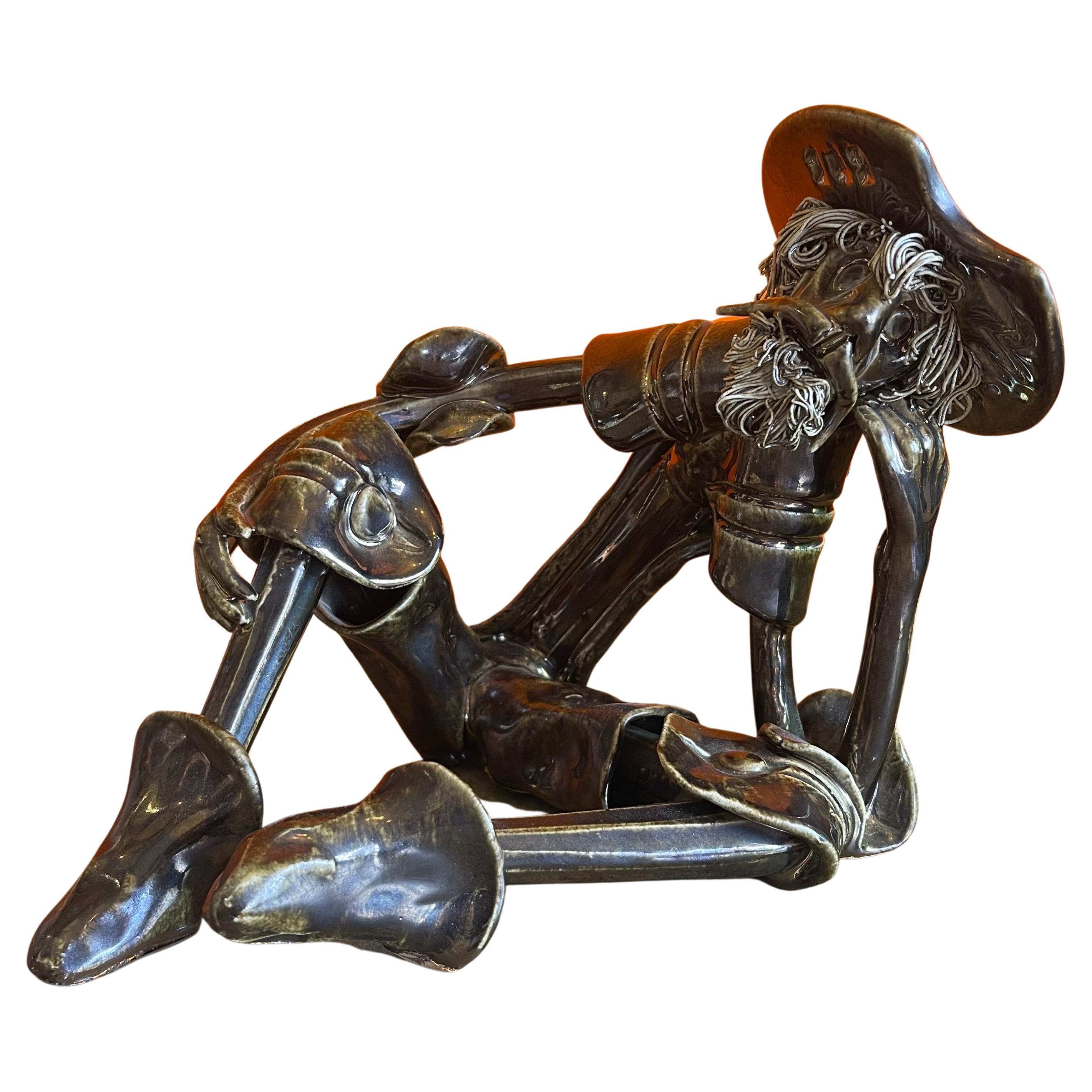 Escultura de Don Quijote firmada por Roberto Nischli 9