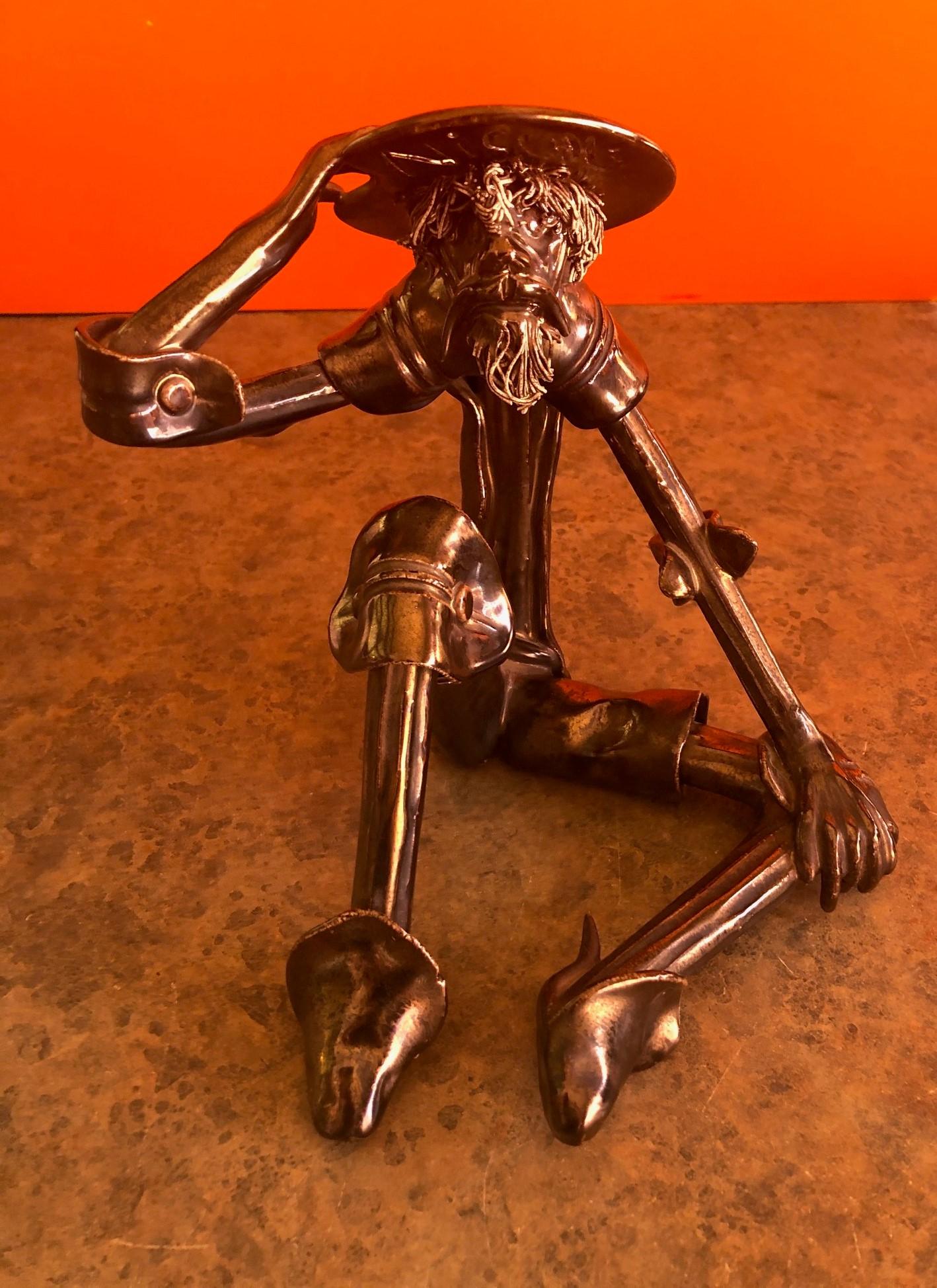 Signed Spaghetti Sculpture of Don Quixote by Roberto Nischli In Good Condition In San Diego, CA