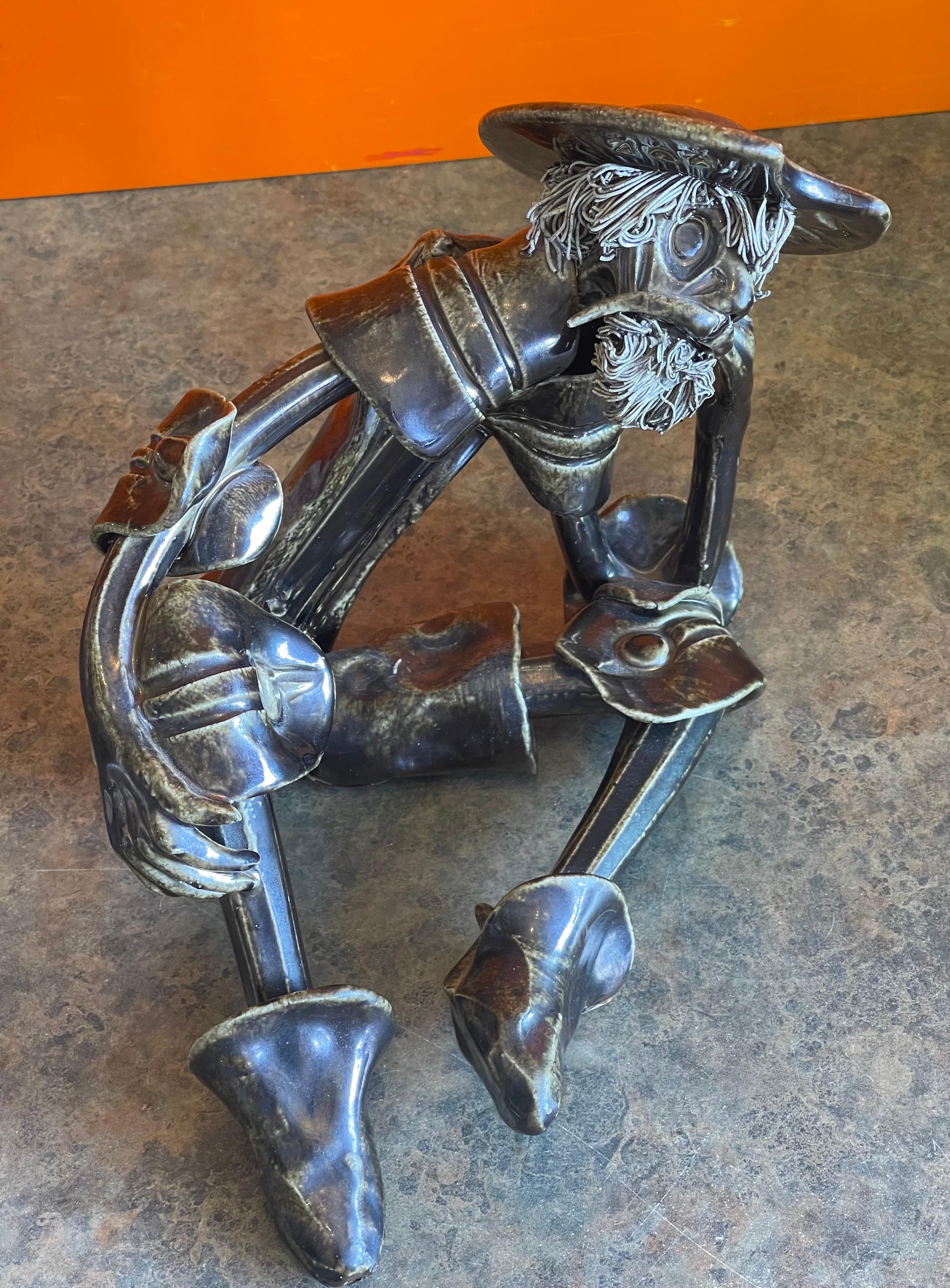Escultura de Don Quijote firmada por Roberto Nischli 1