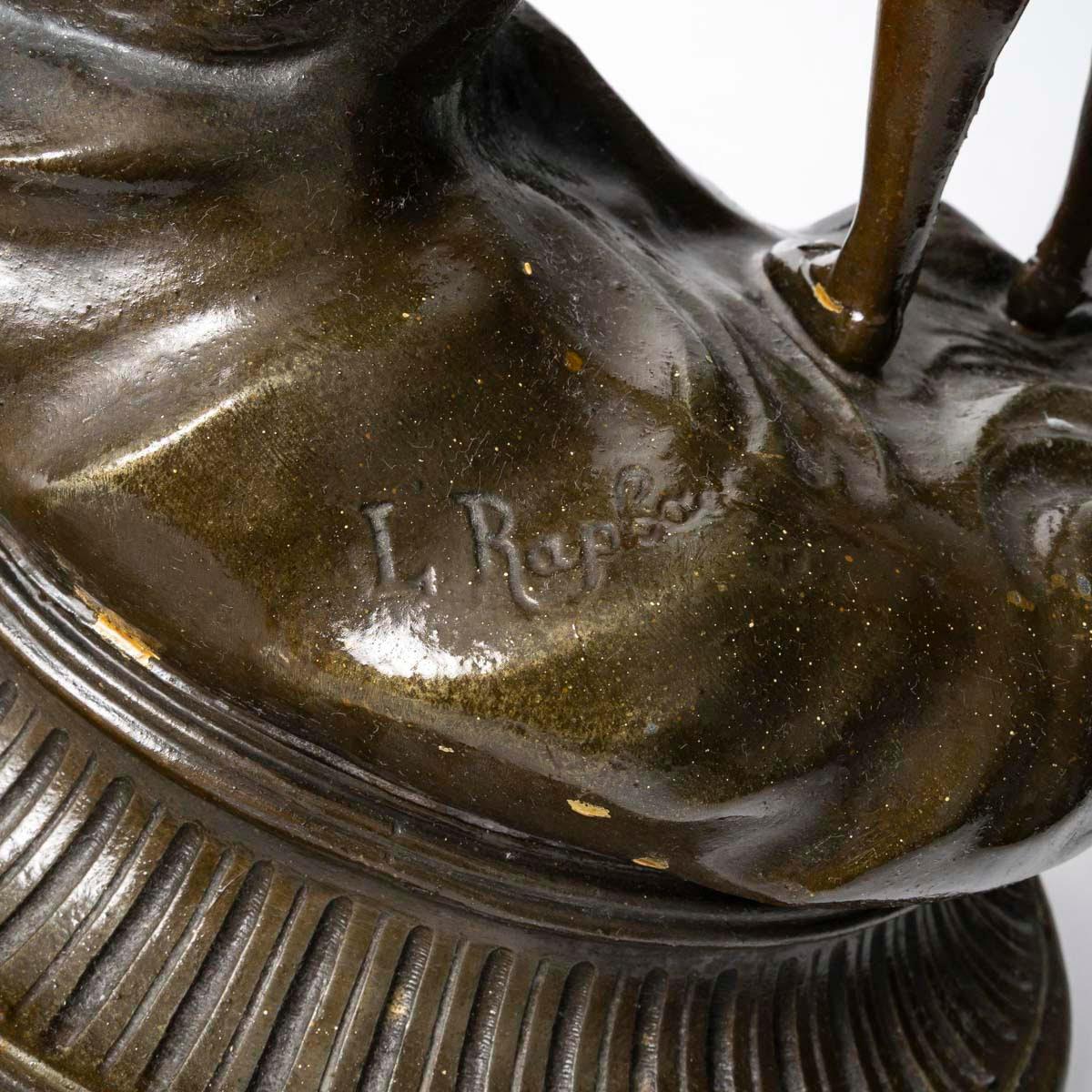Signierte Skulptur aus Zinn, die den Pierrot de la Lune darstellt, 20. im Angebot 1