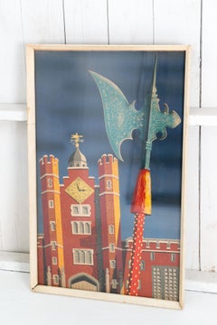 Signed St. James Palace Travel Lithograph Poster by David Lewis.