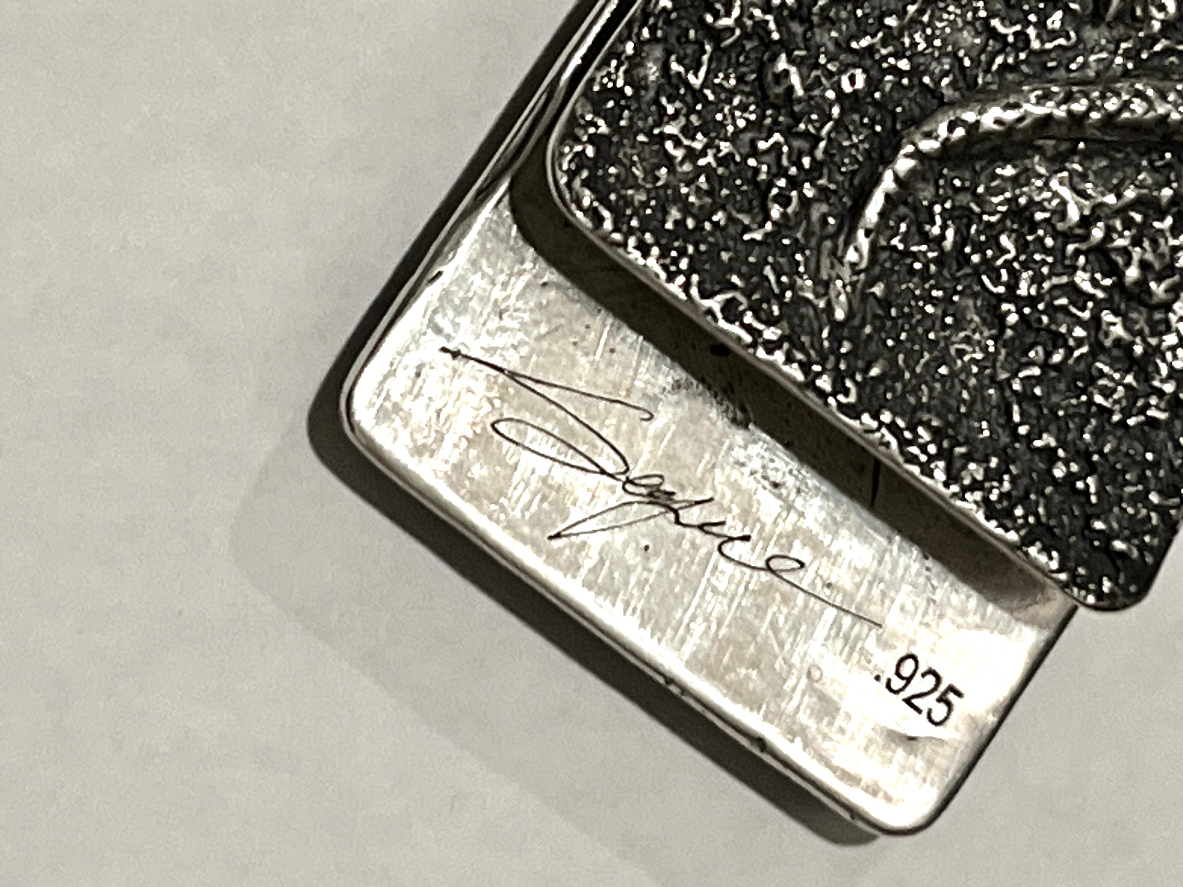 20ième siècle Pince à billets signée Brutalist en sterling en vente