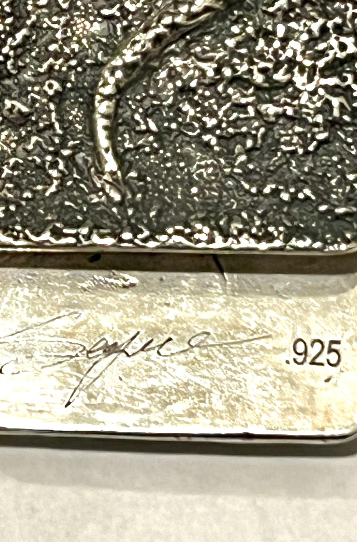 Pince à billets signée Brutalist en sterling en vente 2
