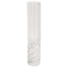 Signed Steuben Art Glass Twist Bud Vase By David Dowler