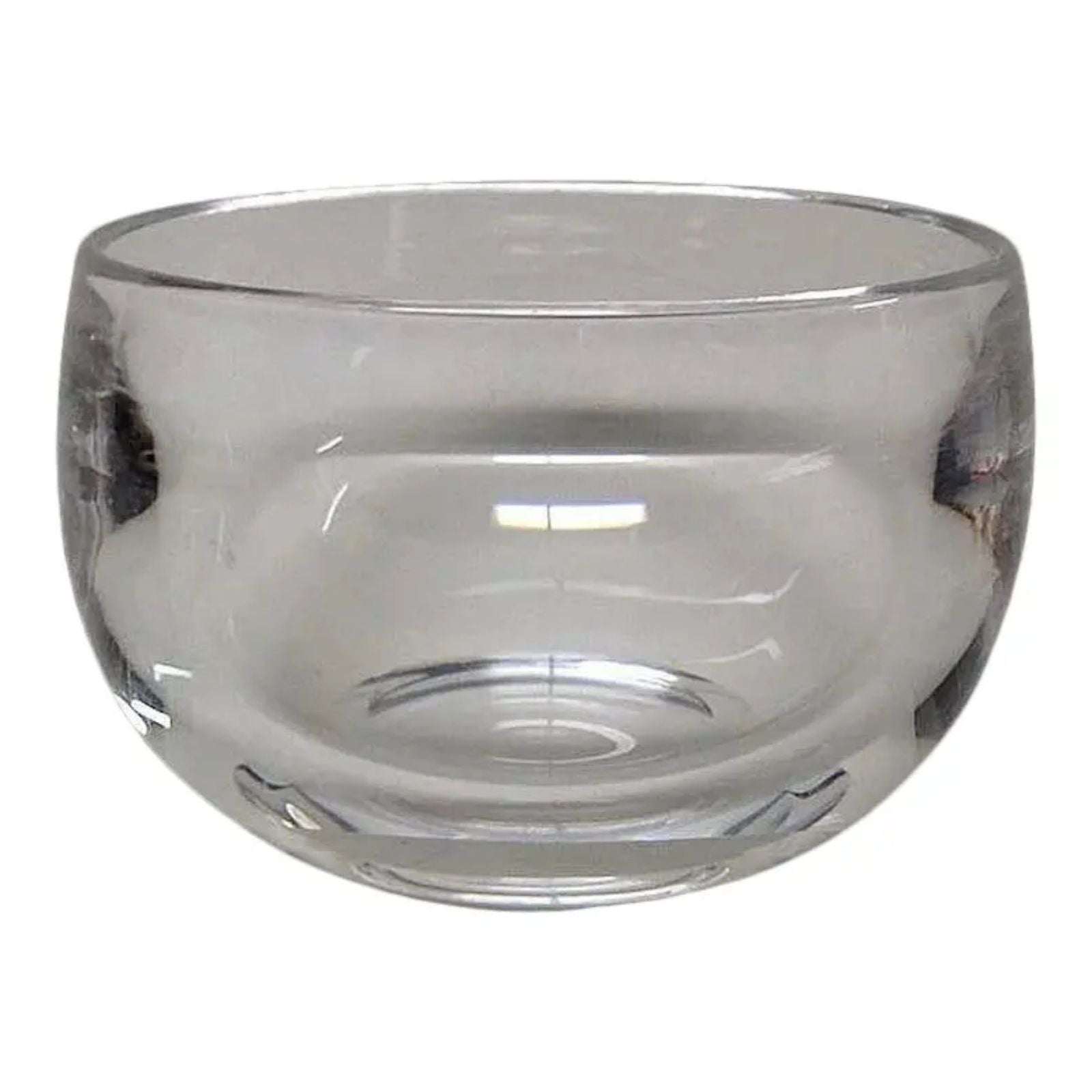 Signed Steuben Crystal Finger Bowl, 1950s