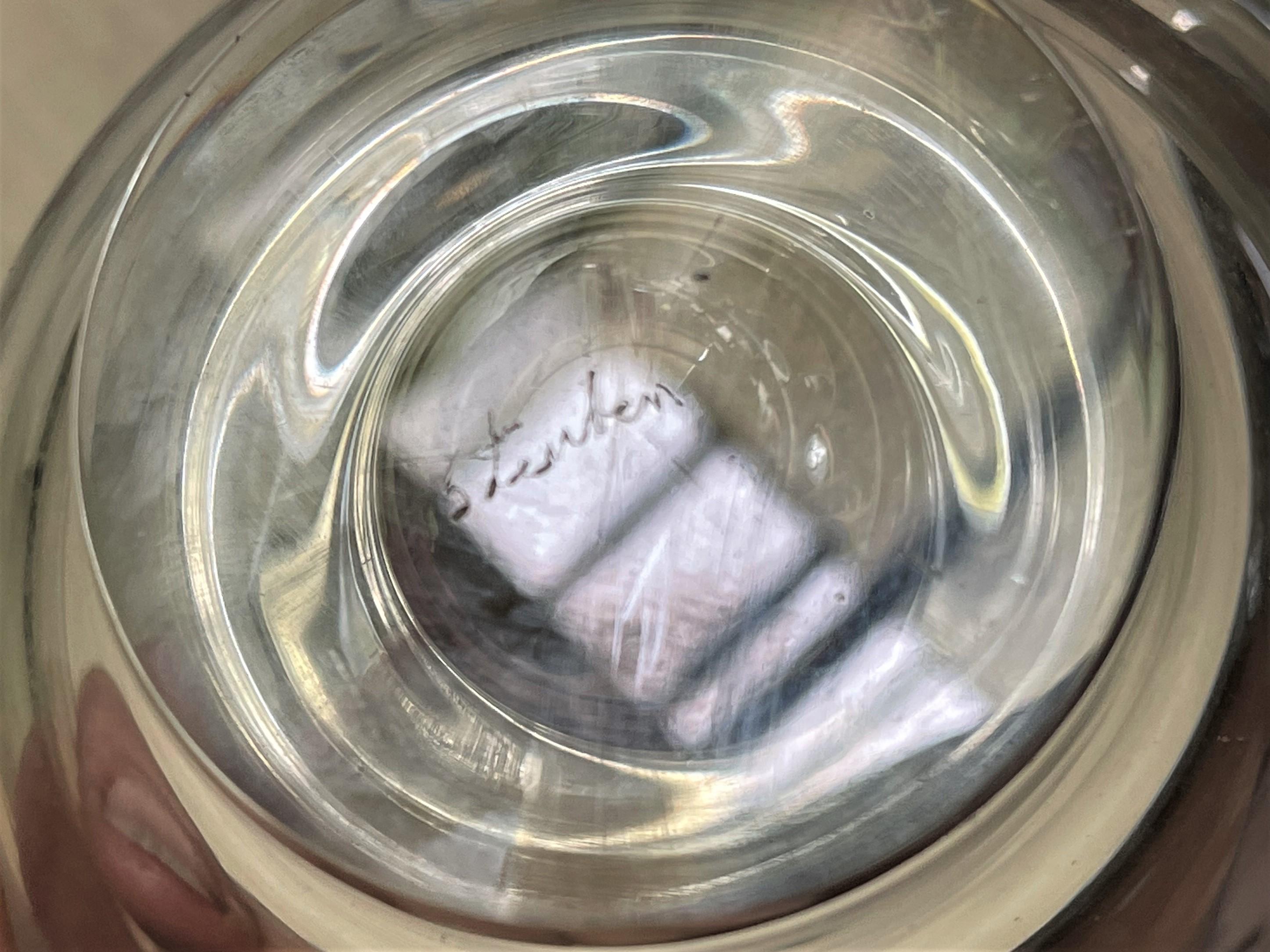 Petit bol en verre transparent signé Steuben Glass, milieu de siècle en vente 2