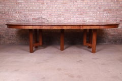 Signed Stickley Antique Mission Oak Arts & Crafts Dining Table, Newly Restored